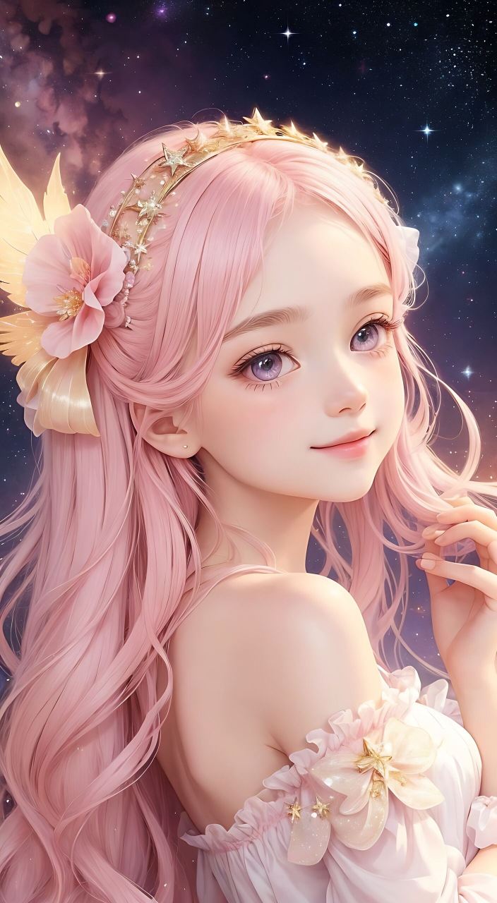 粉色系小仙女头像