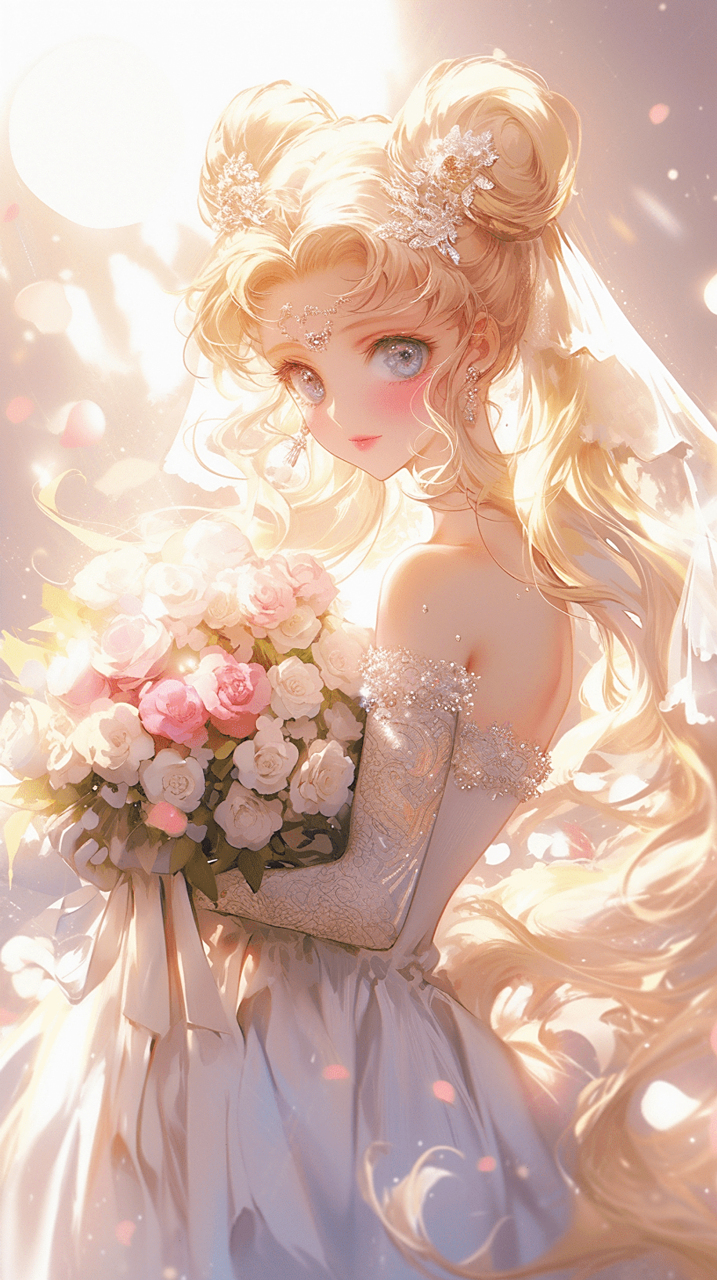 兼职婚纱模特水冰月 #手机壁纸# #ai绘画