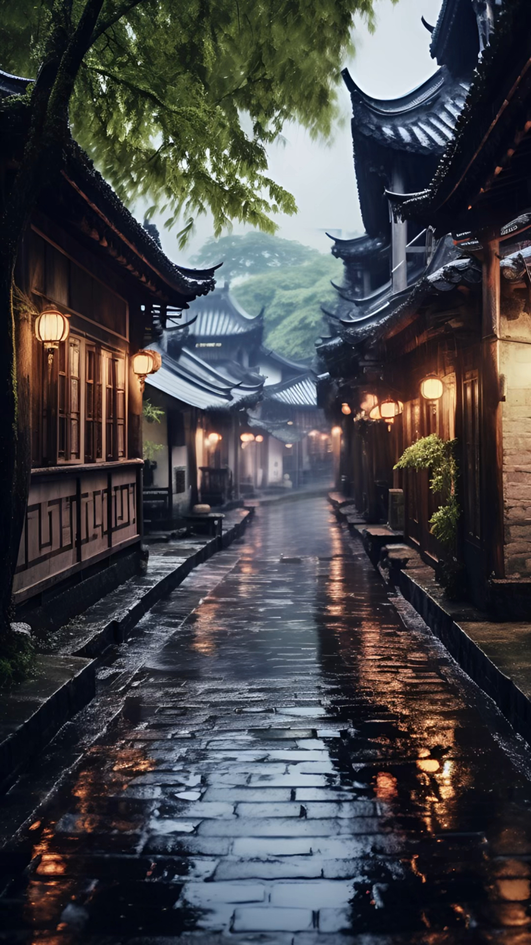 雨中江南风景图片大全图片