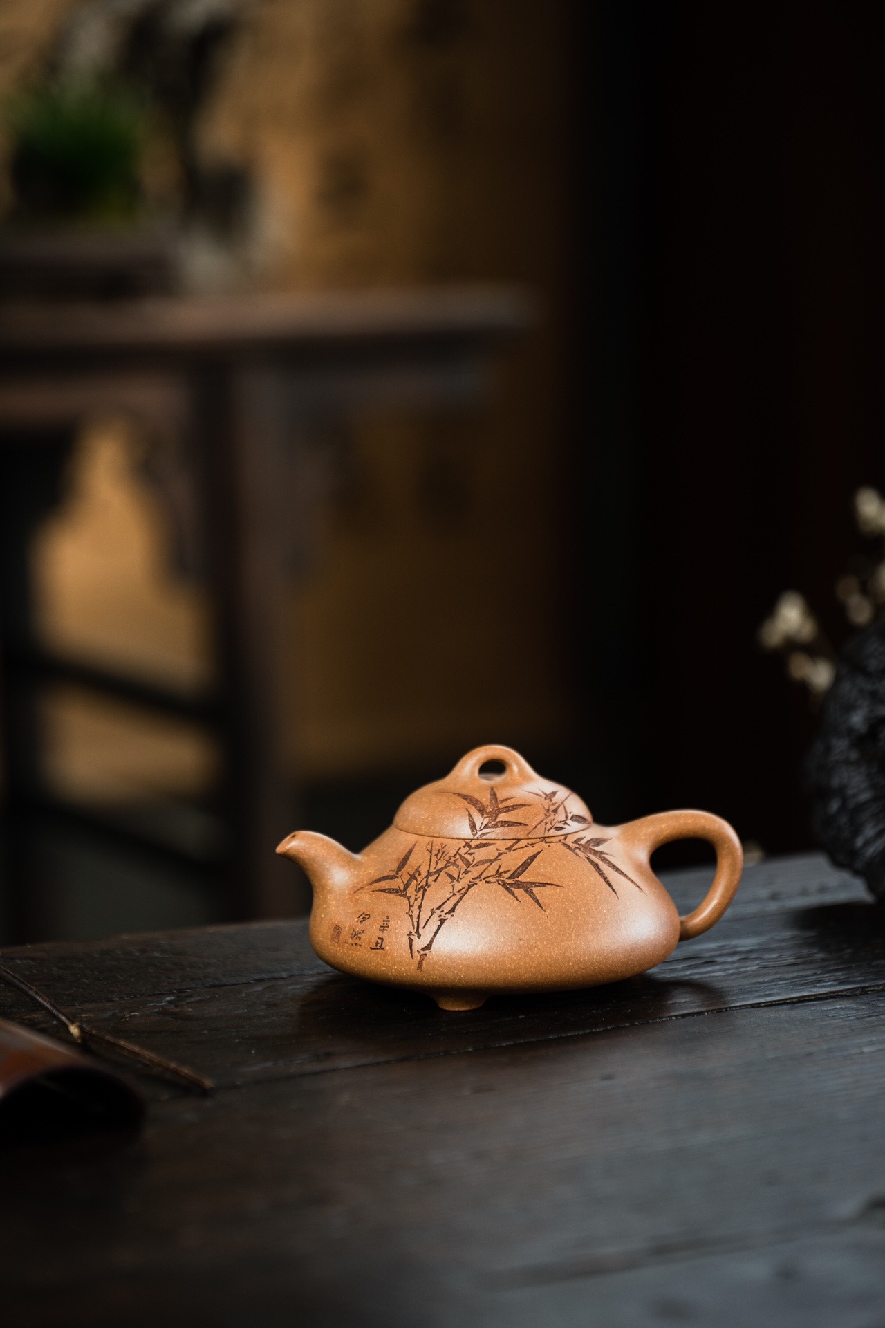 宜兴紫砂壶邵旭全手工乳瓢原矿段泥210cc