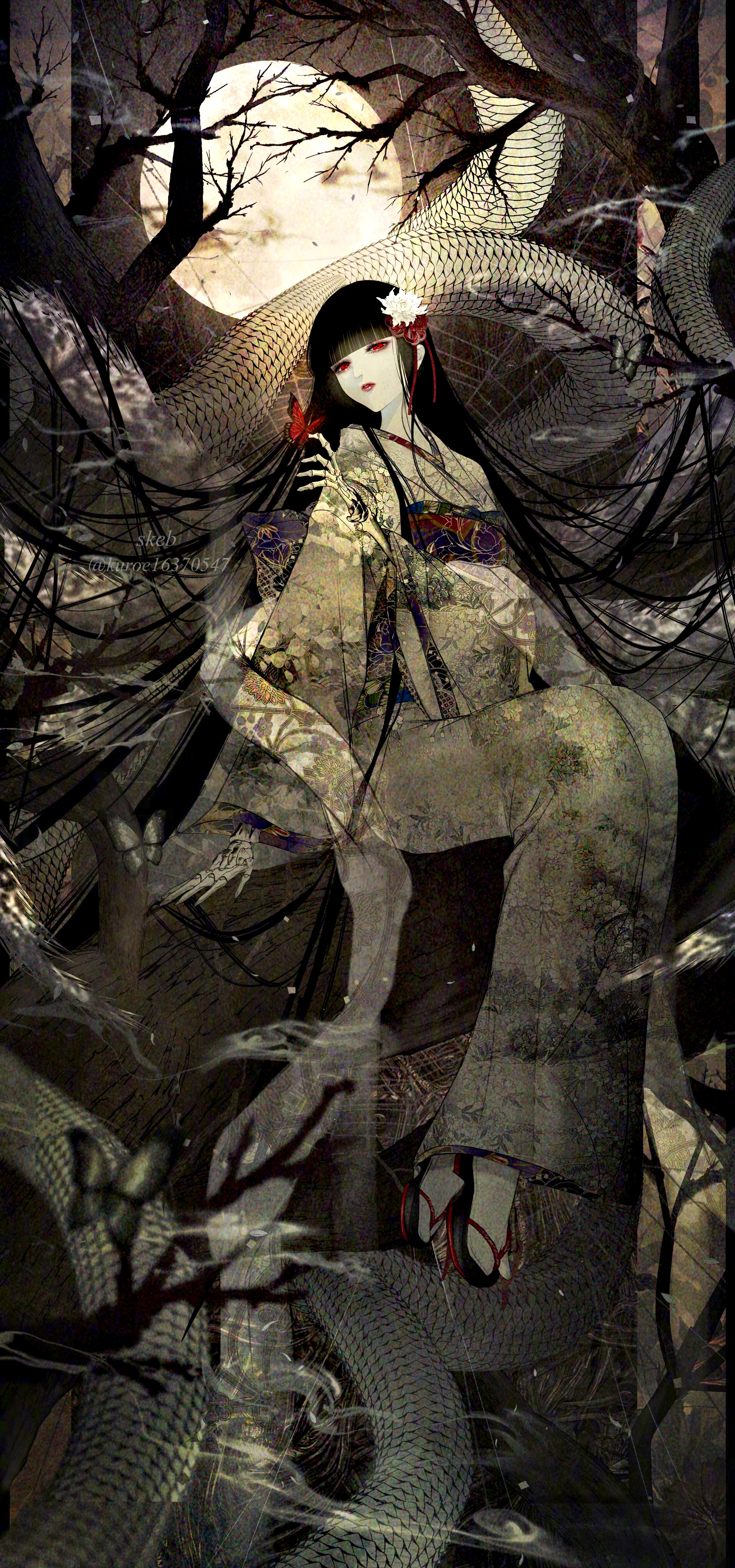 画师皐月恵哥特风格插画欣赏