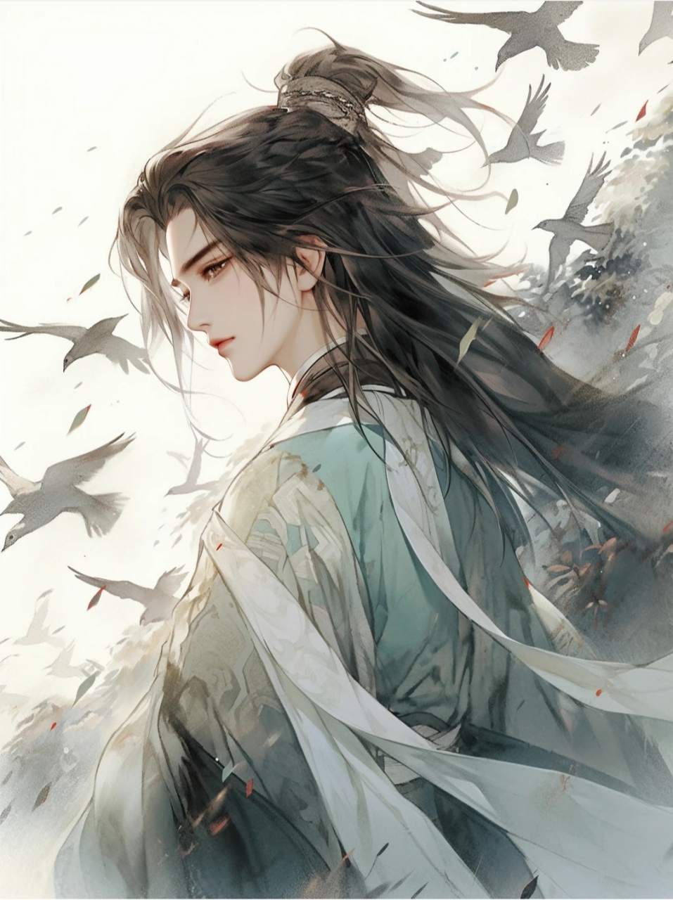 古风白鹤少年,很难不爱啊