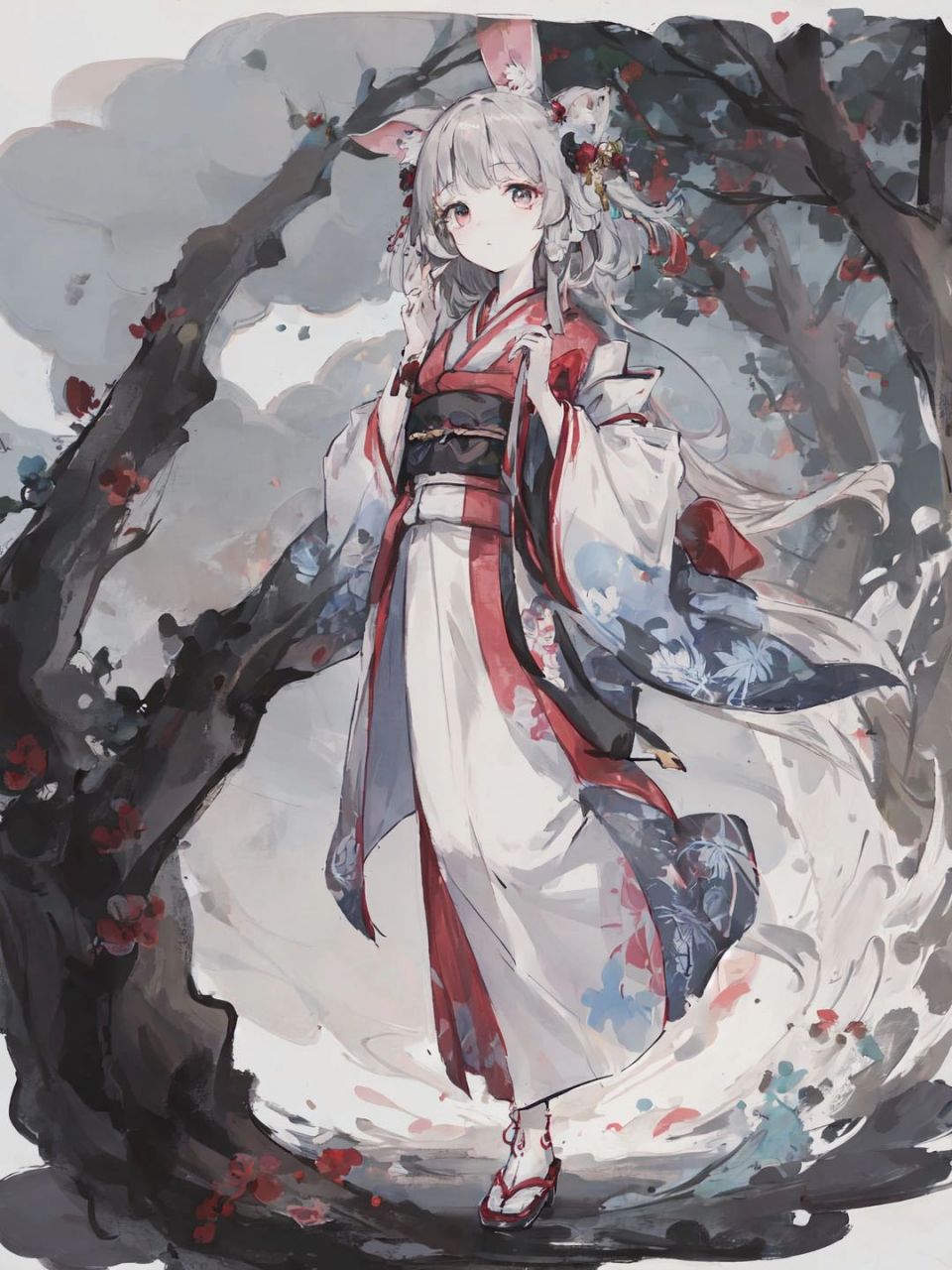 古风少女 | 青丝白毛