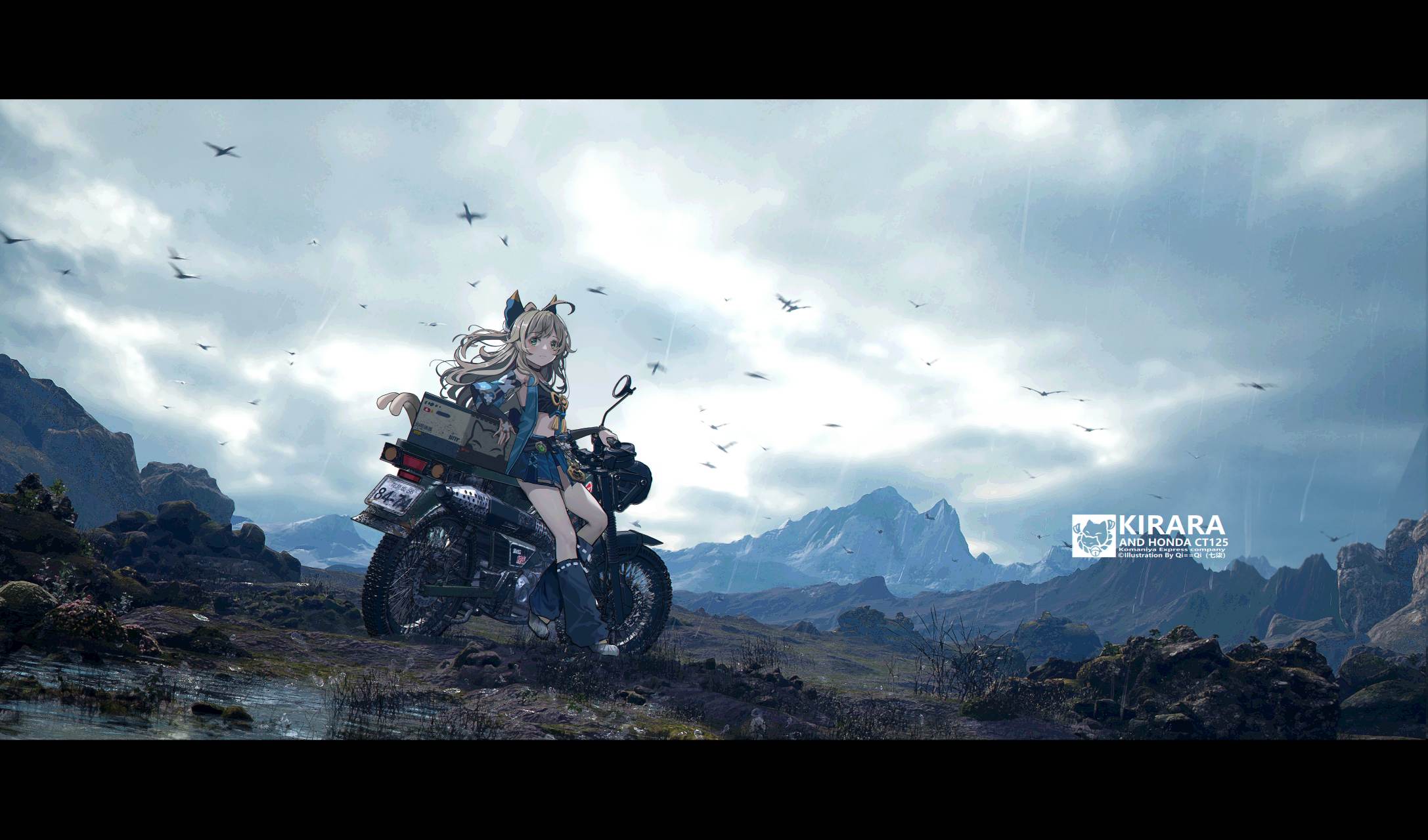 绮良良配机车好帅好有感觉[亲吻] p站画师:qi==qi _七柒 画师weibo:qi