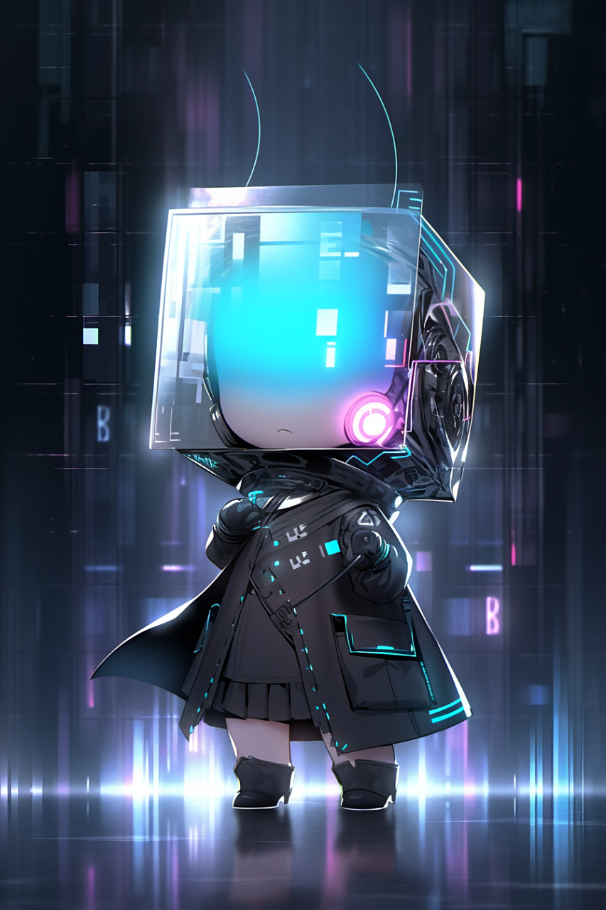 赛博朋克风的半机械人#ai绘画# #赛博朋克# #壁纸