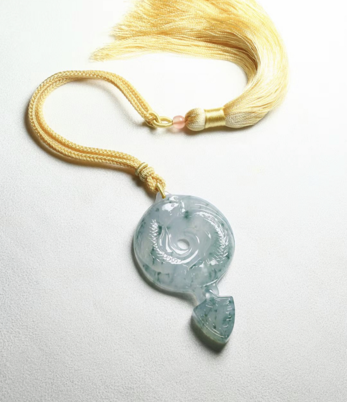 【翠友定制分享】金玉良缘,双鱼玉佩,寓意爱情幸福,保祐爱情永远甜