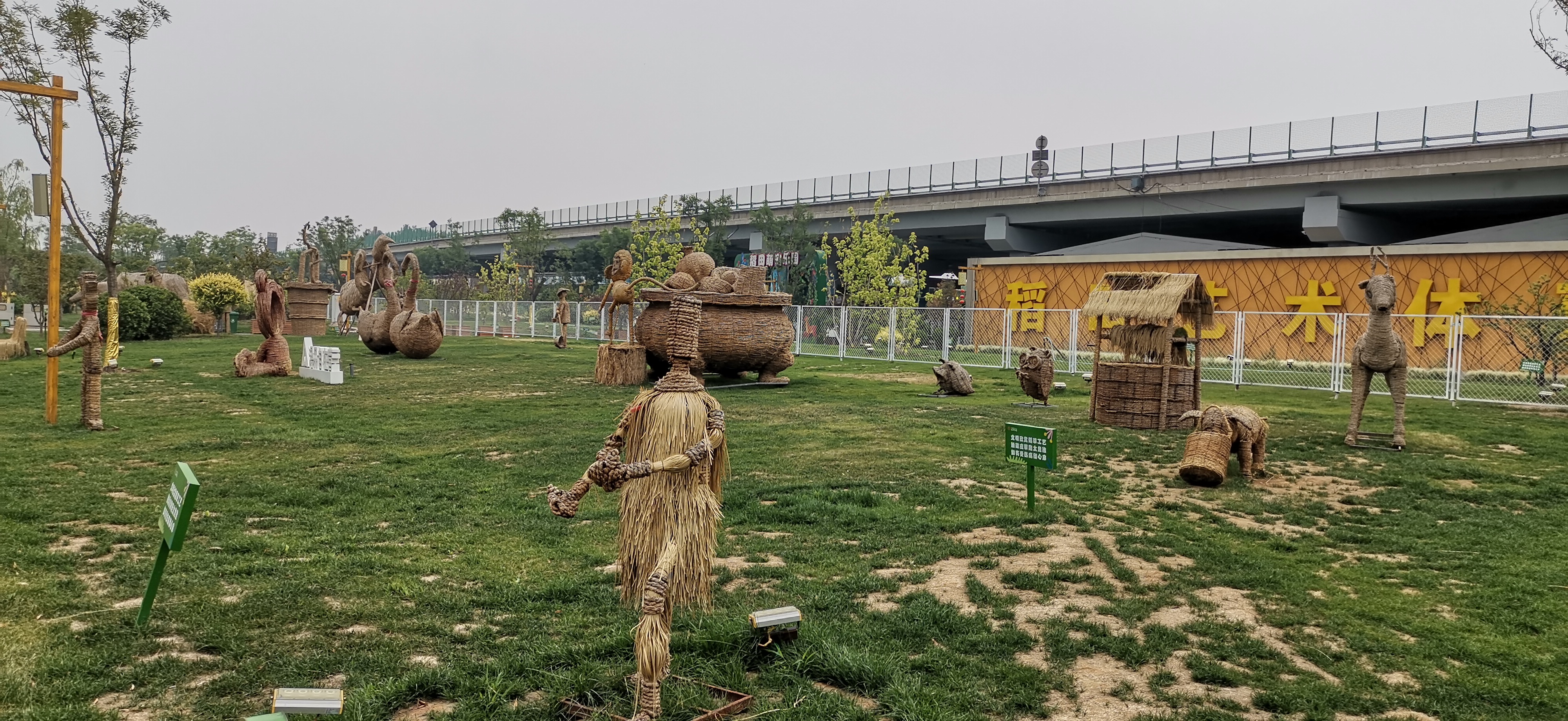 太原晋祠,稻田公园旅游观光