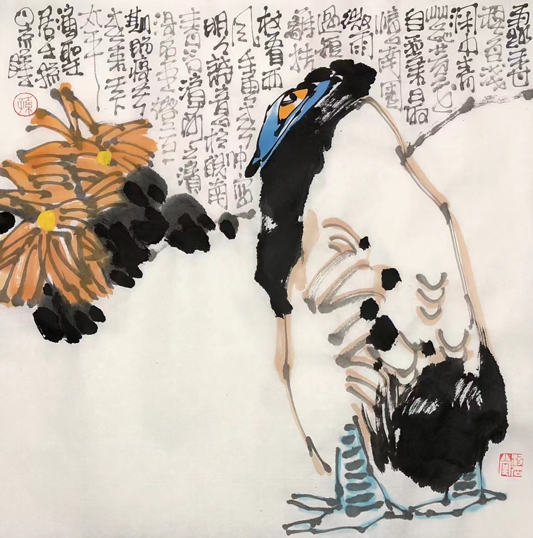 高顺岭山水画,孙景隆花鸟画作品集