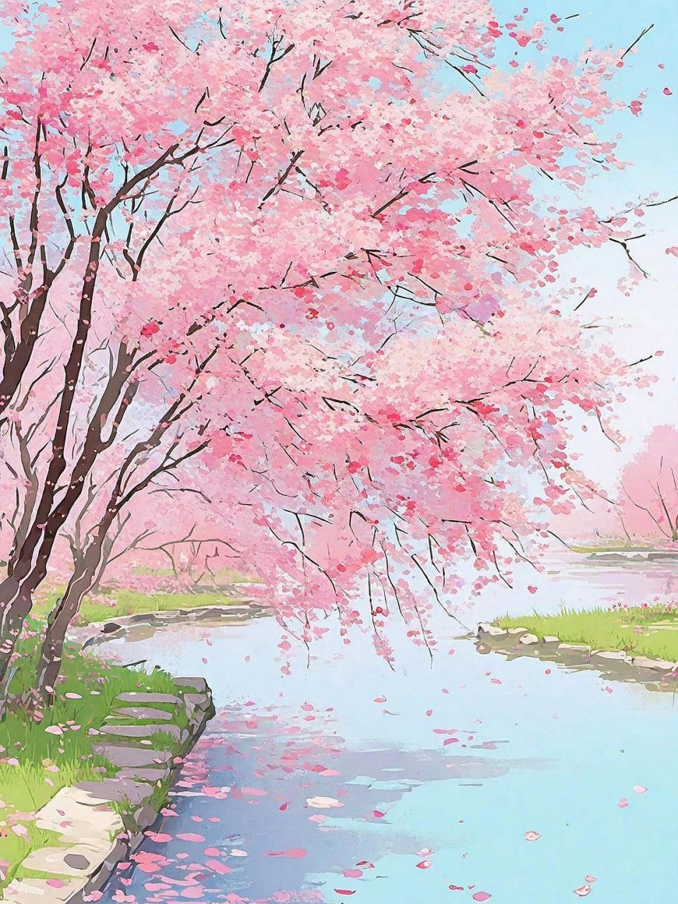 治愈系美图:想和你一起去看春夏秋冬,驻足溪水长流的岸边,和刚刚下过