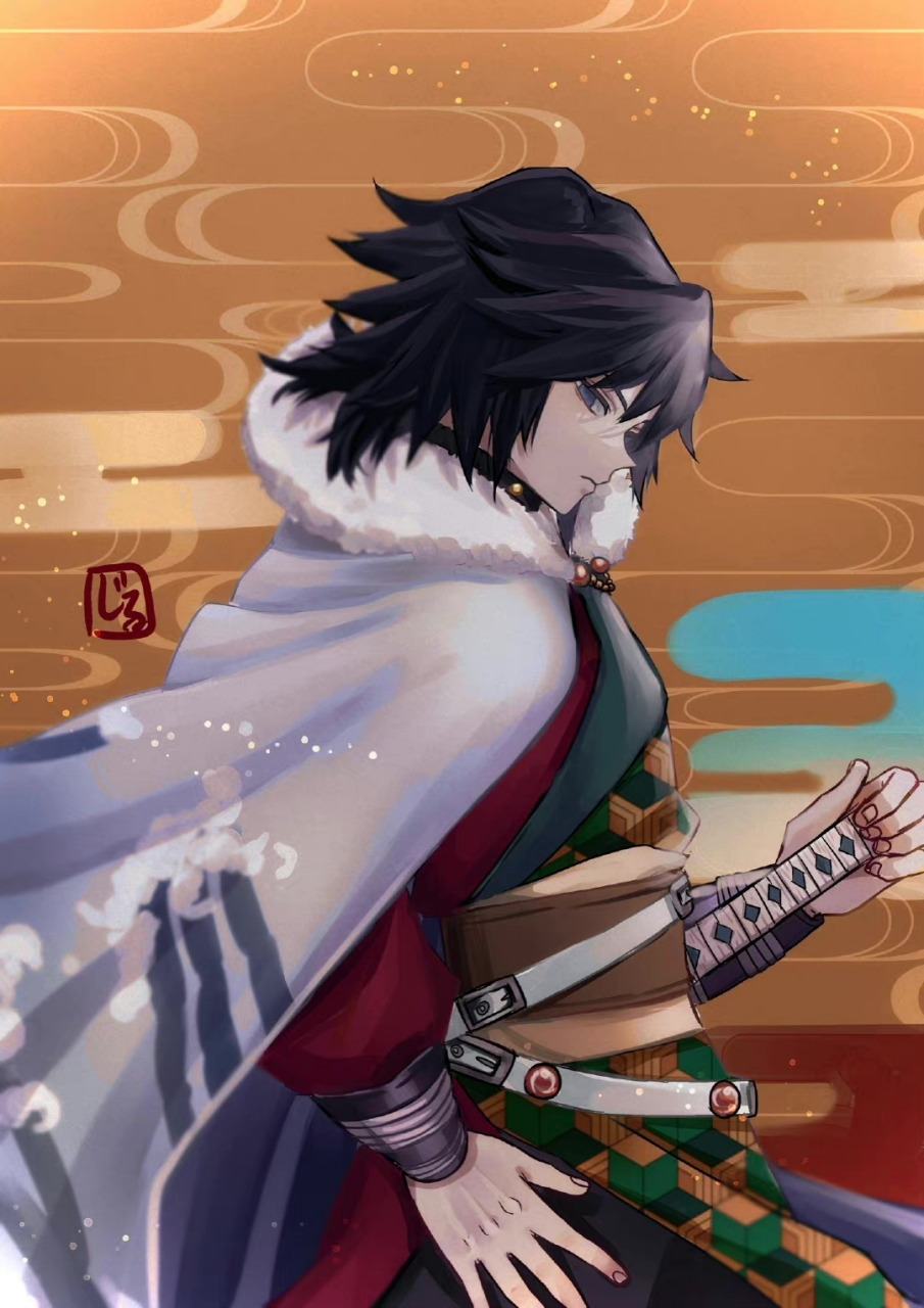鬼灭之刃# 另一种风格服饰的富冈义勇 (twi:zirconia0519)