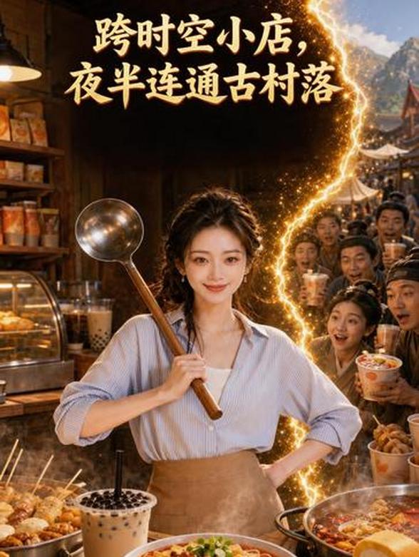 跨时空小店，夜半连通古村落