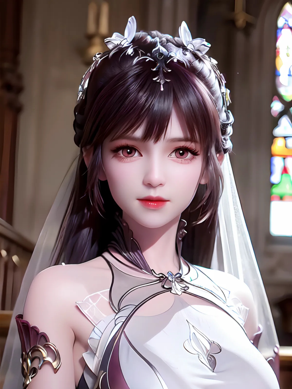 ai画作 | 想看斗罗大陆小舞穿着婚纱照的进来!