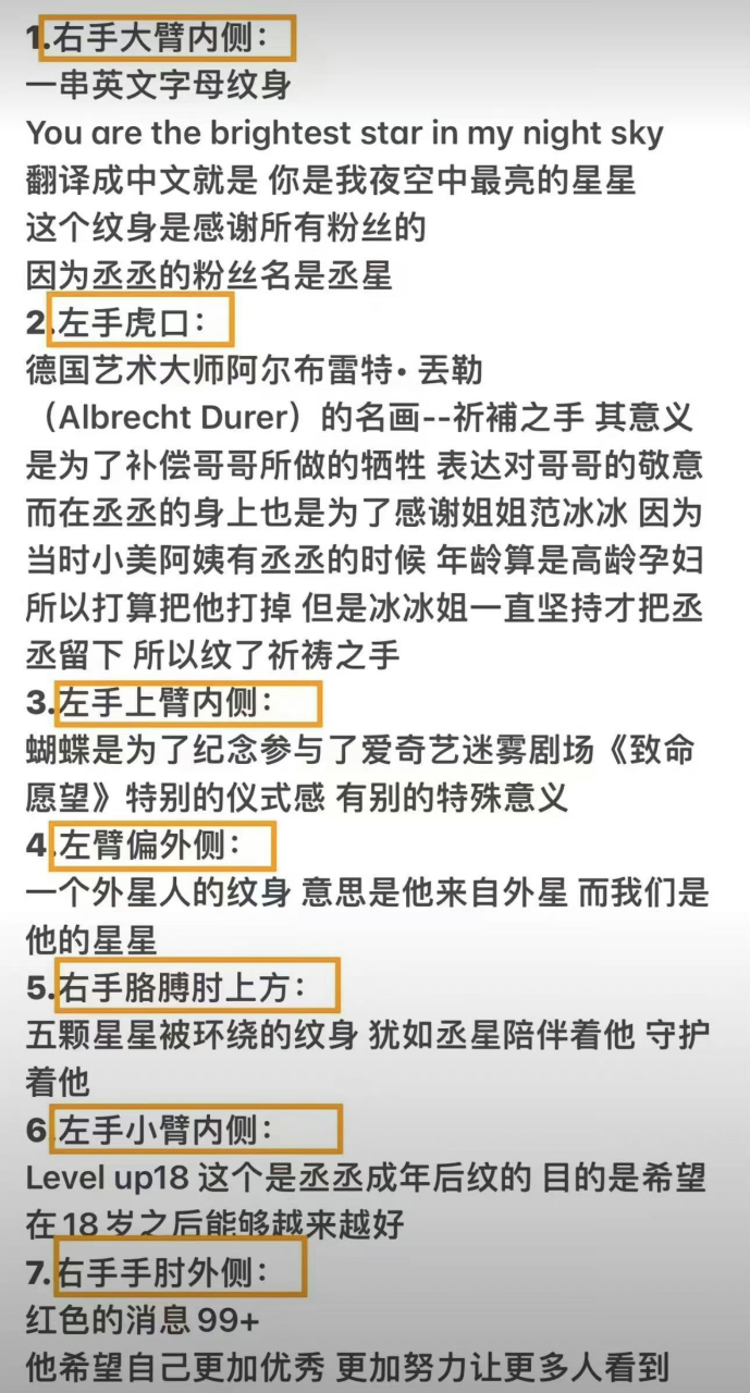 范丞丞纹身的意义# #范丞丞
