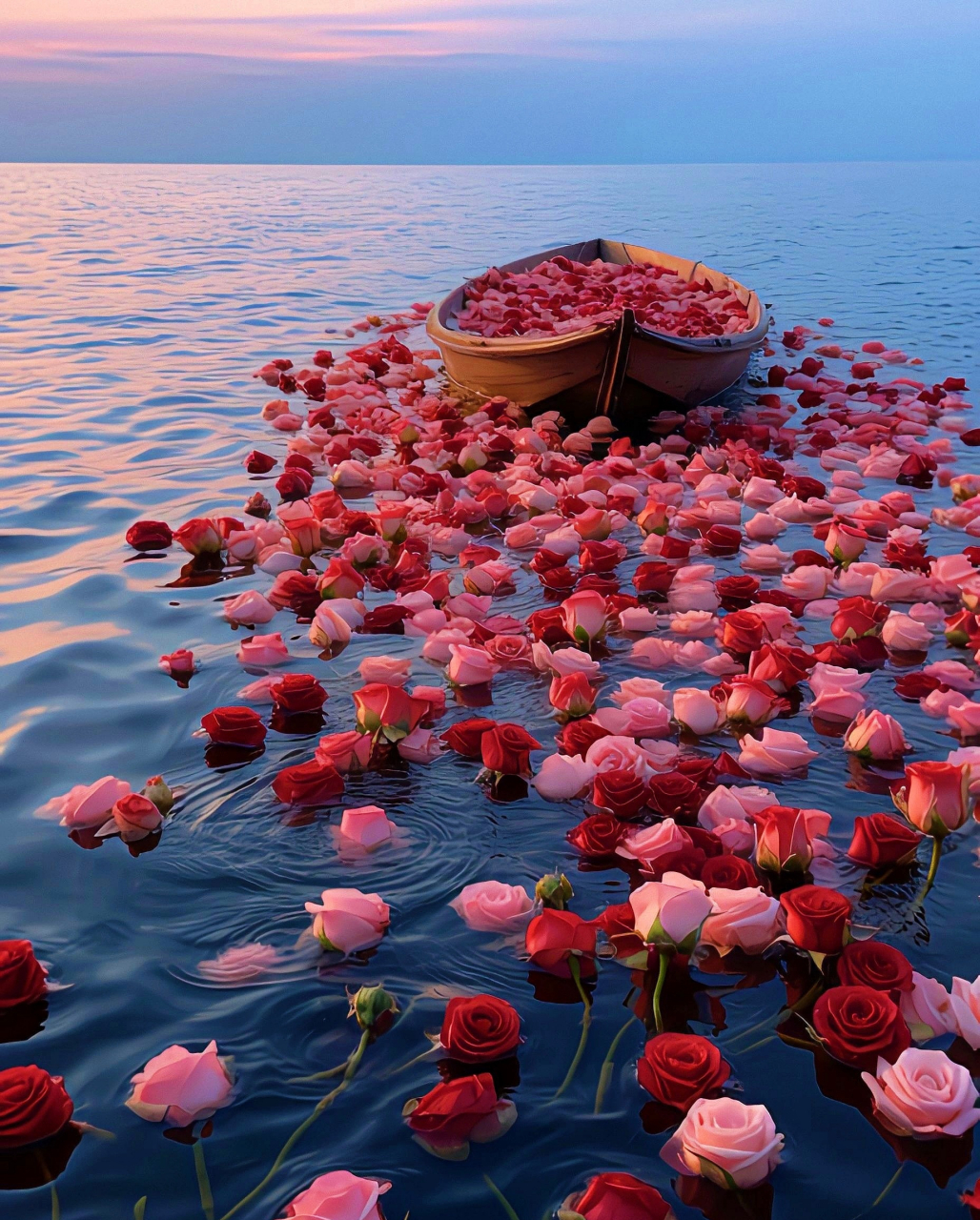 朋友圈背景图花海图片