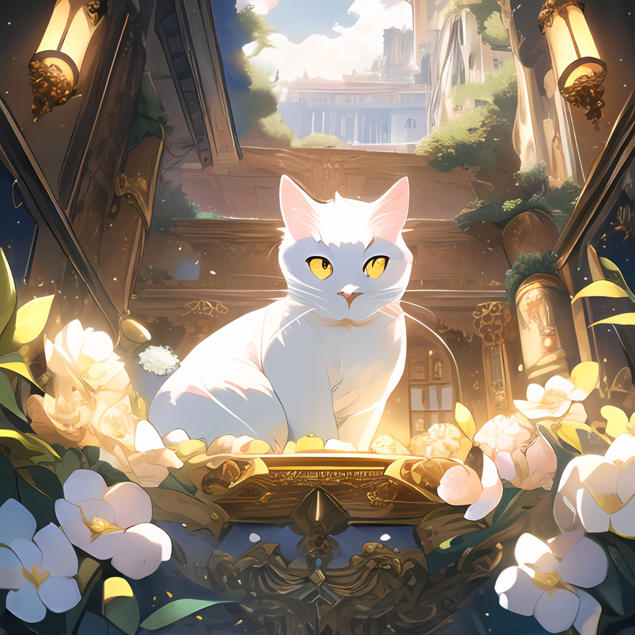 壁纸# #二次元# #猫咪日常# #猫# #好图分享#  #治愈##ai绘画