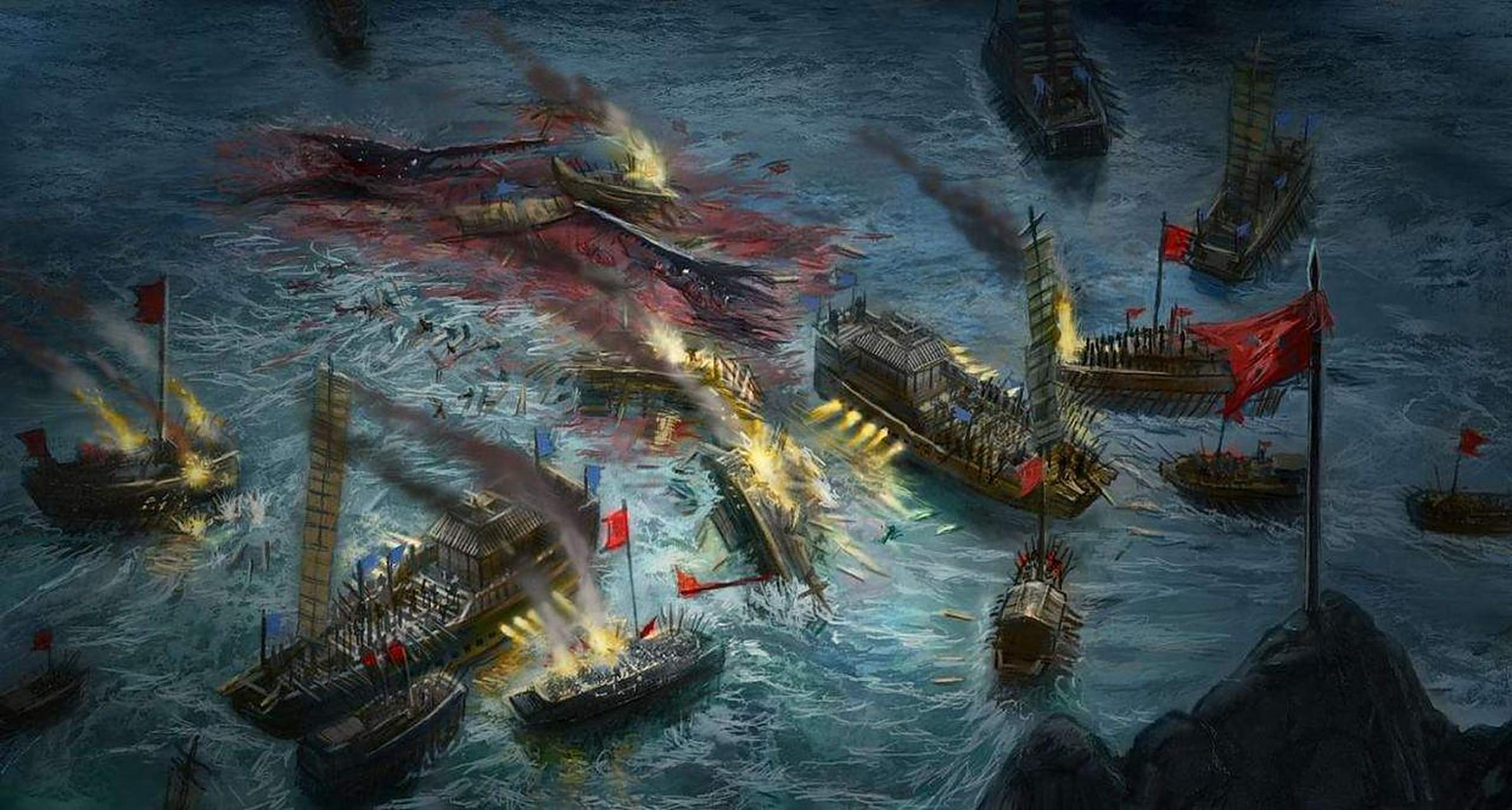 公元1279年,崖山海战,南宋最后的精锐被蒙古大军悉数歼灭.