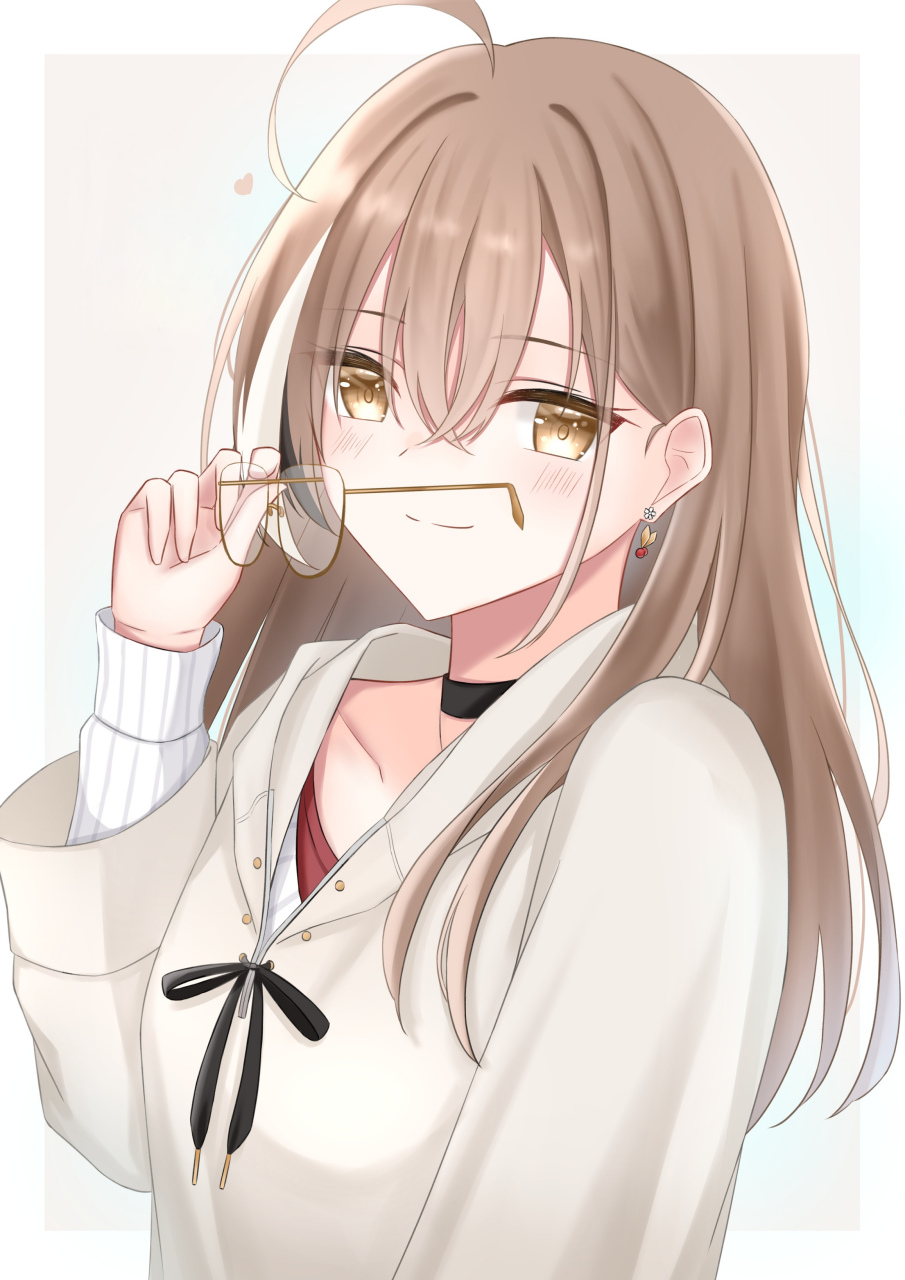 温柔的少女(从穿着笑容以及眼神都很温柔) 画师:kushiro#二次元美图