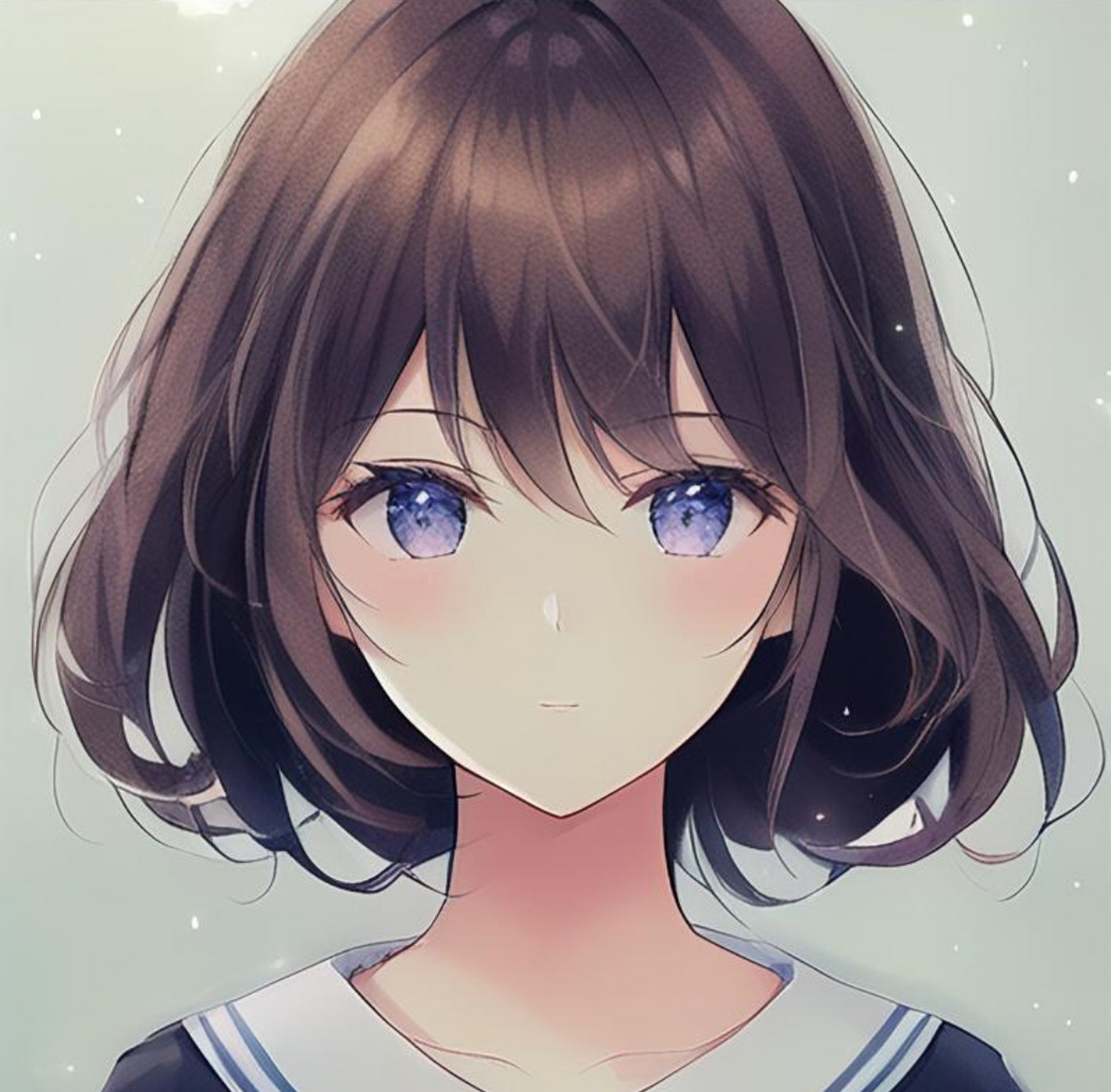 有趣表情:好看的可爱动漫女孩美女头像表情手机壁纸#有趣表情# #动漫