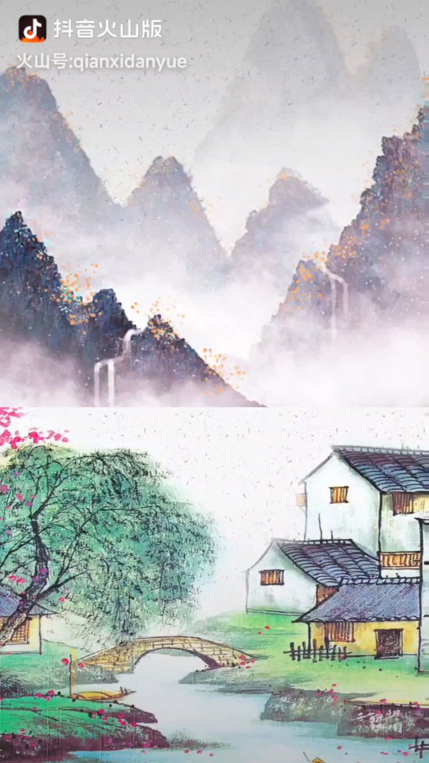 一水护田将绿绕,两山排闼送青来.