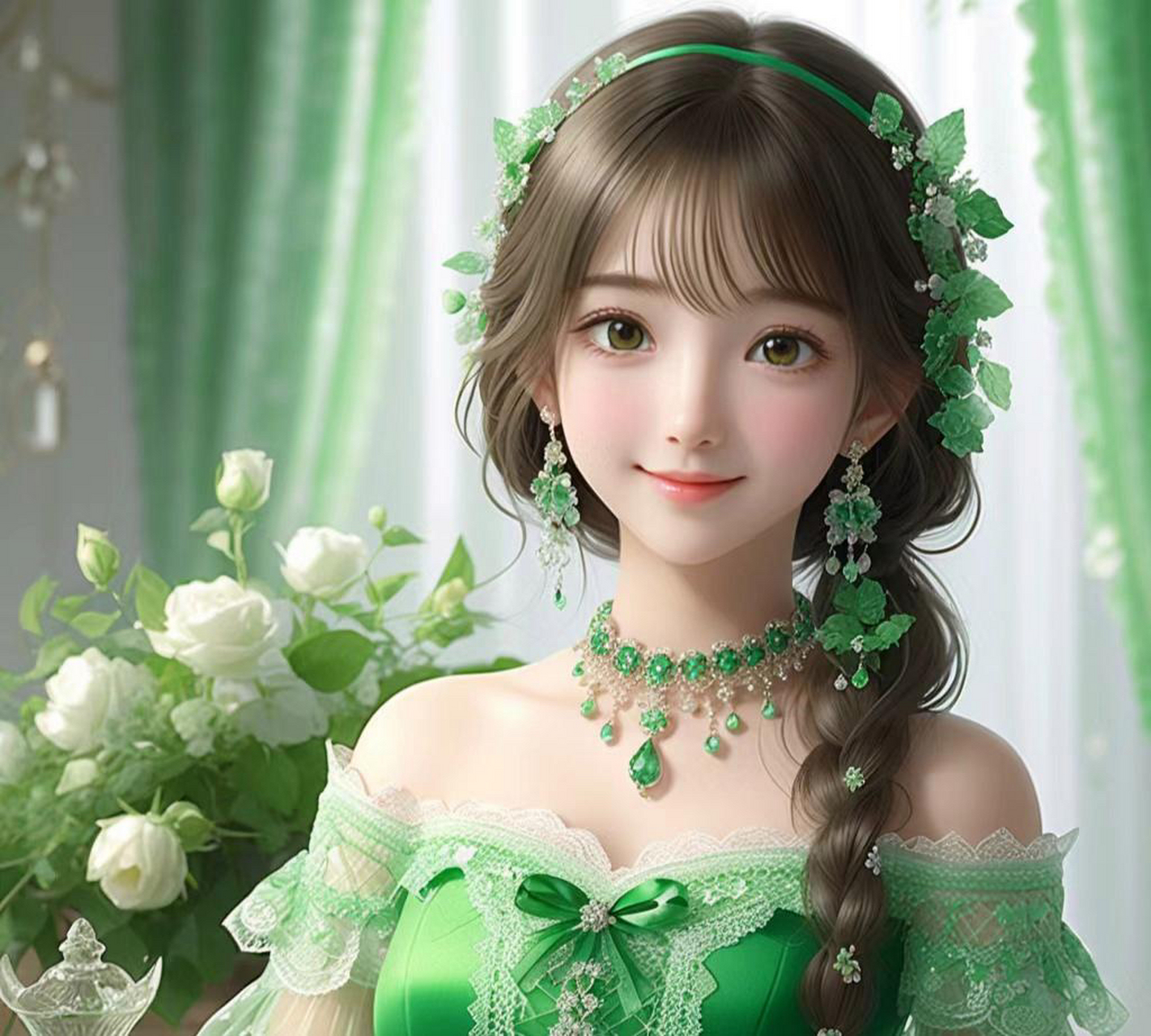 头像:如果有一种颜色能让我们有高贵典雅的气质,那非祖母绿莫属#我要