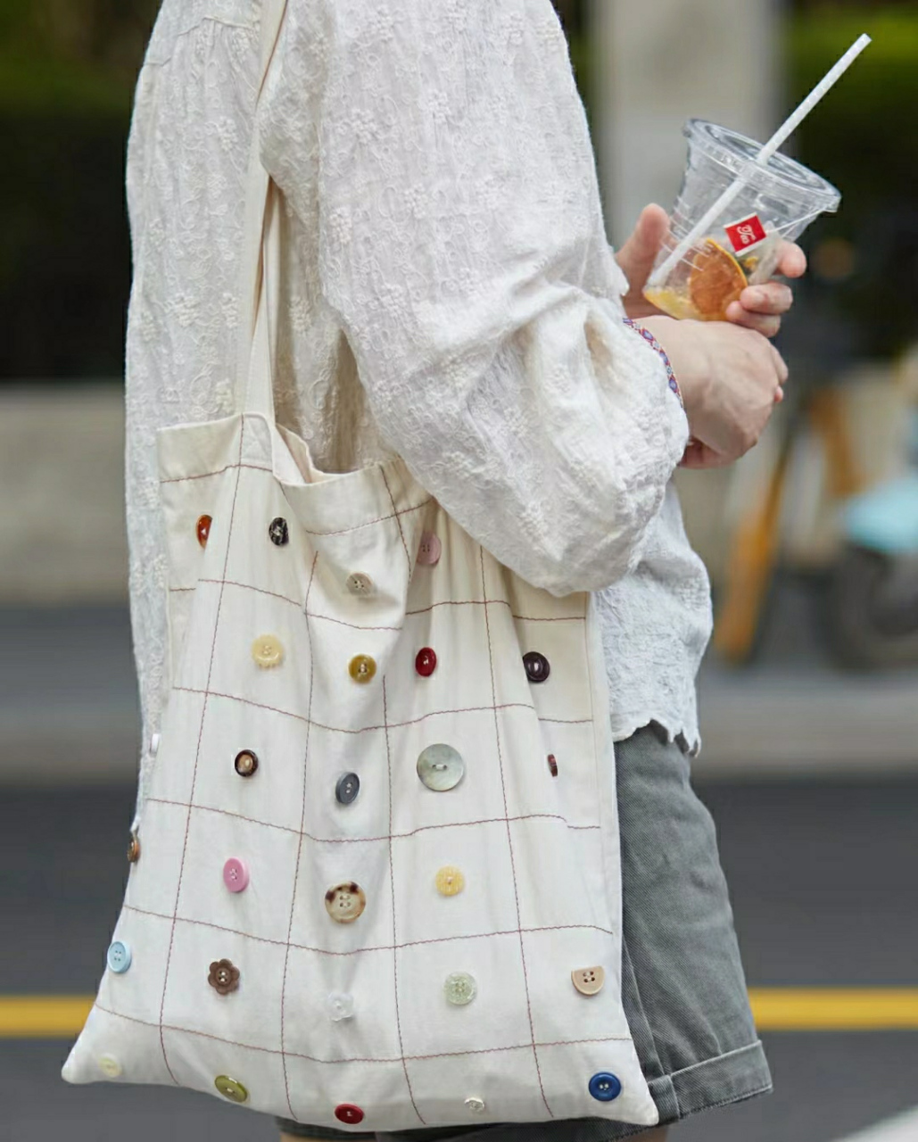 上海街拍——帆布包