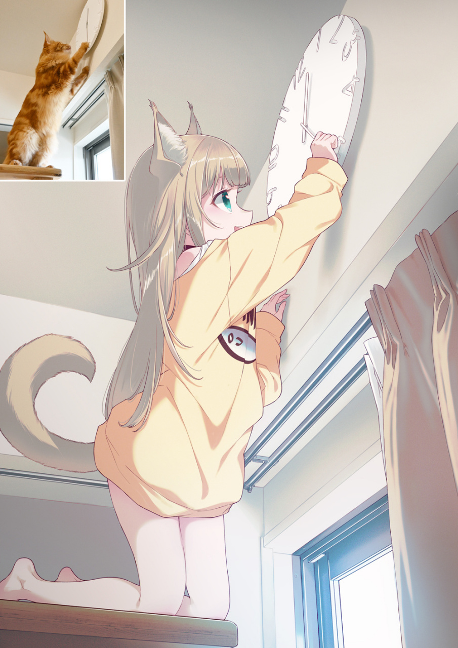 40原家的猫娘# 可爱捏  画师twi@40hara#画师