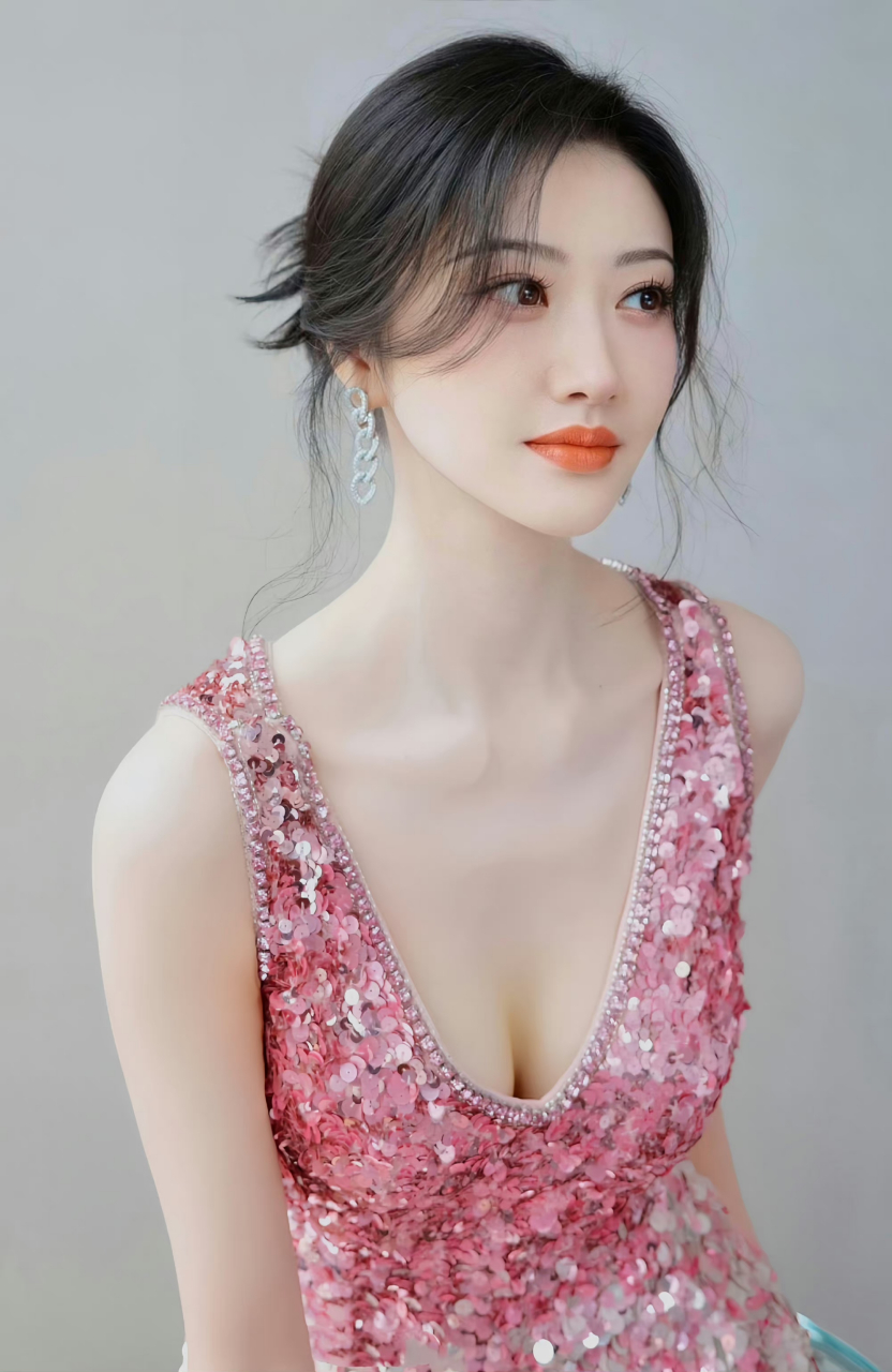 景甜这套粉色系深v礼服好美啊#每日娱乐播报# #娱乐最前沿# #明星