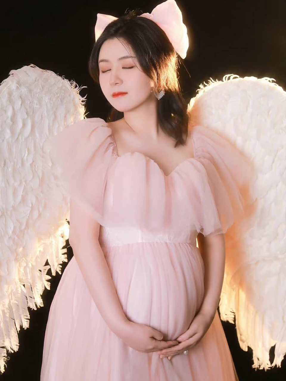 怪不得人家都说孕妇身上有母爱光环,原来真的会发光啊