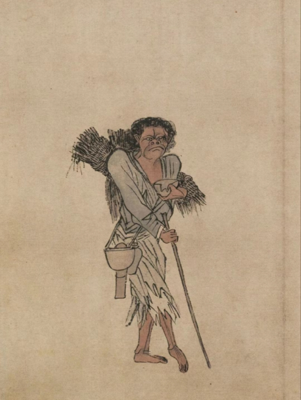 明朝时期,东南老百姓受灾的"流民图",此幅画卷为周臣所画,现藏于