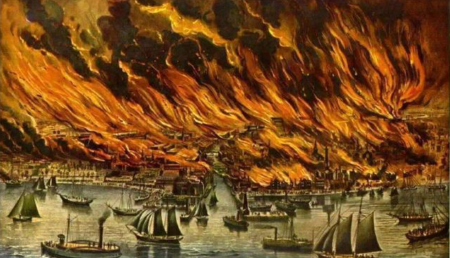 1871年,芝加哥大火席卷全城,数百人离奇丧生.死因不是火灾