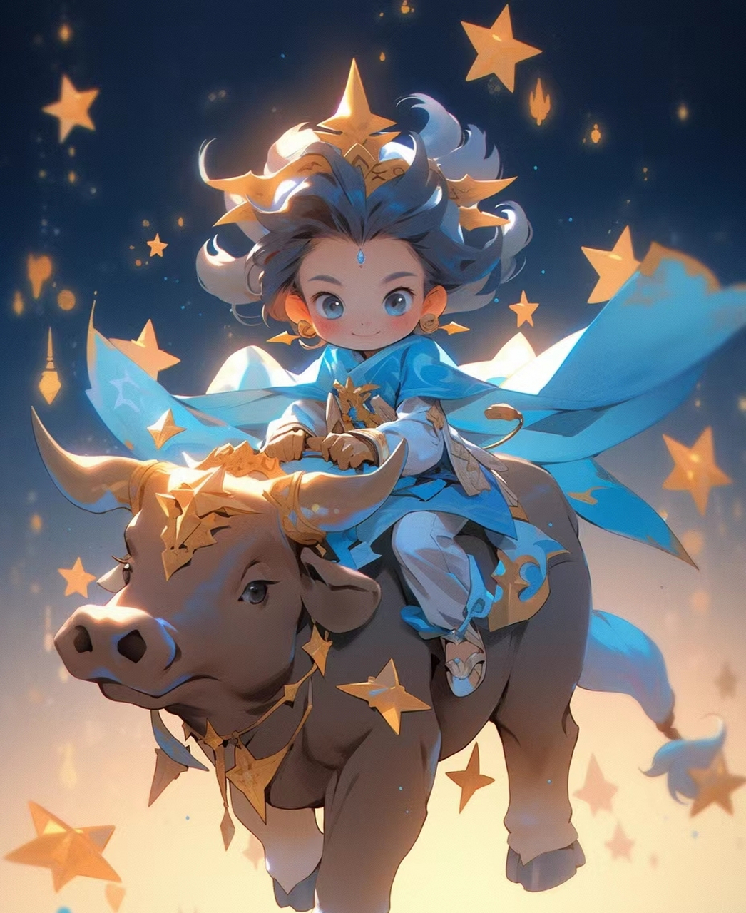 十二生肖拟人之丑牛#ai绘画