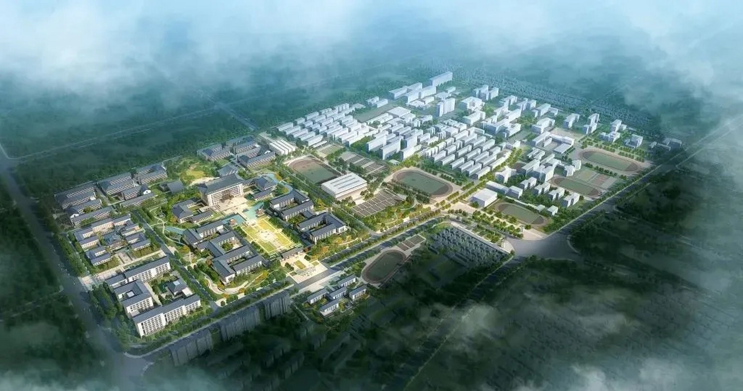 曲阜师范大学的新校区,确实有点小家子气了,区区800多亩,太小了.