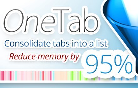 OneTab 标签管理