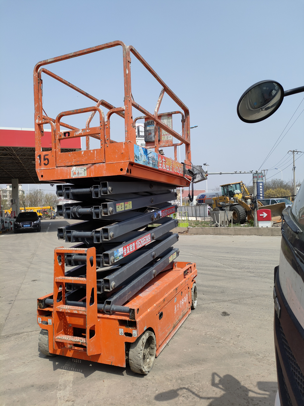 北京朝阳区升降车曲臂车出租租赁高空作业车云梯车18710102808