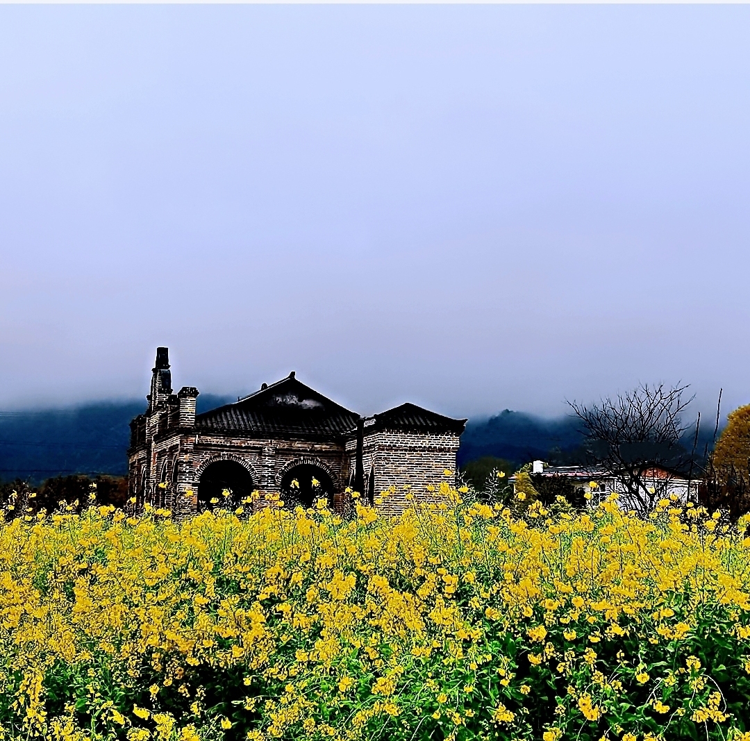 中国传统村落一一湖南资兴市三都镇中田村的春天