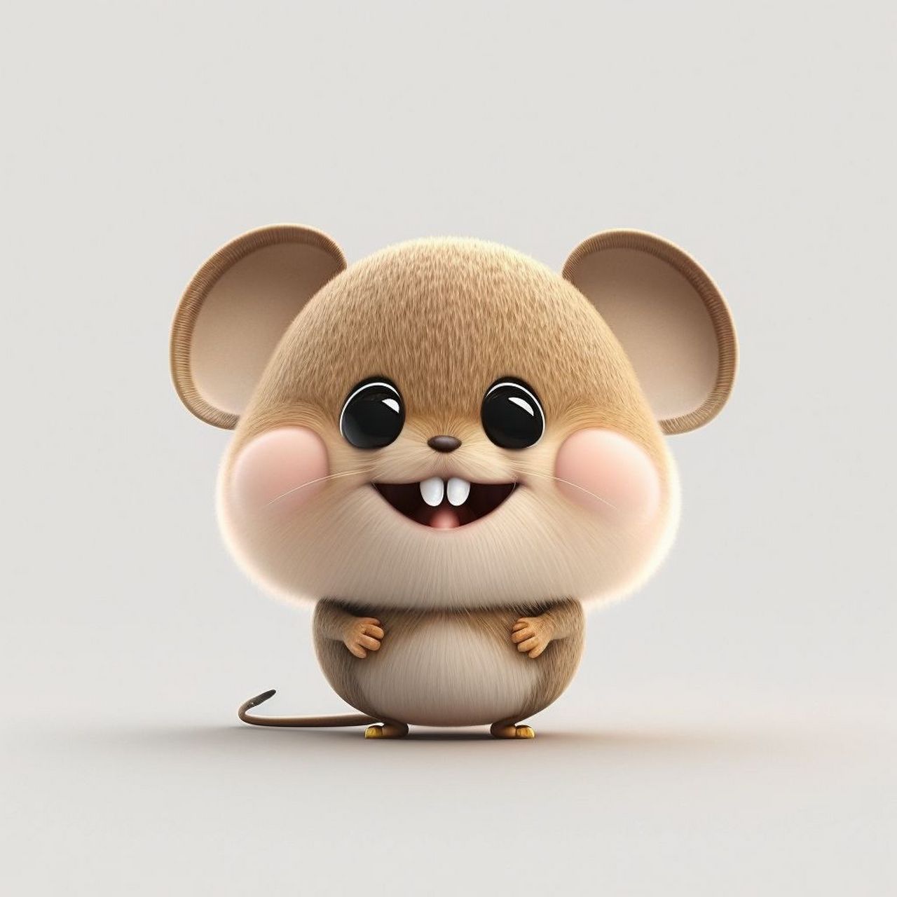 小老鼠可爱的表情