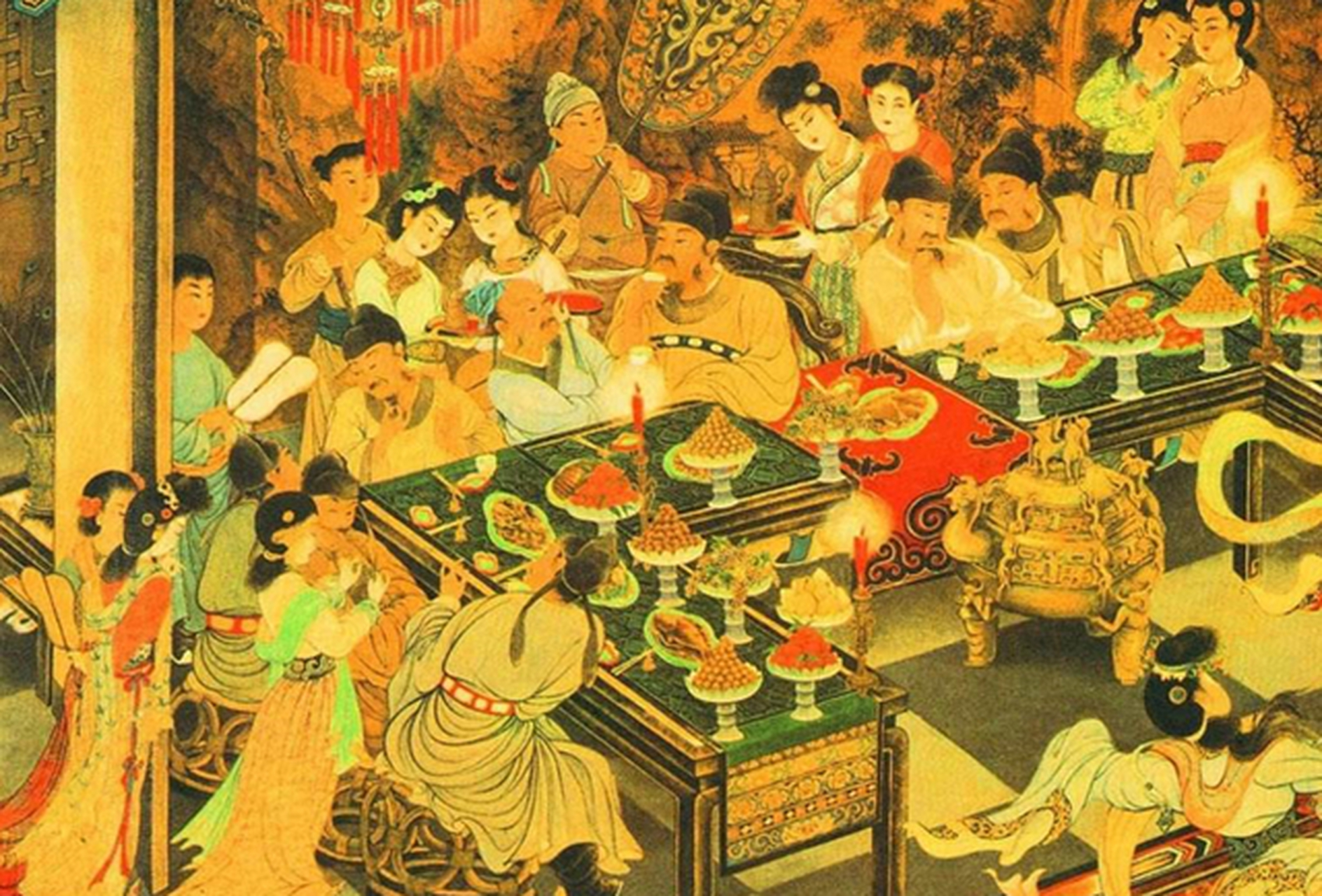 古代皇帝宴会图片