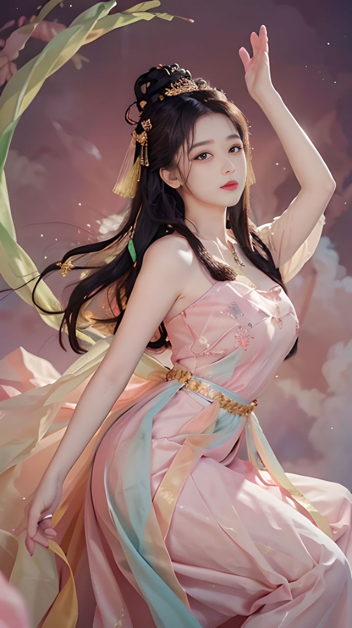 仙气美女#ai绘画美女写真# #ai绘画# #绝美古风变装