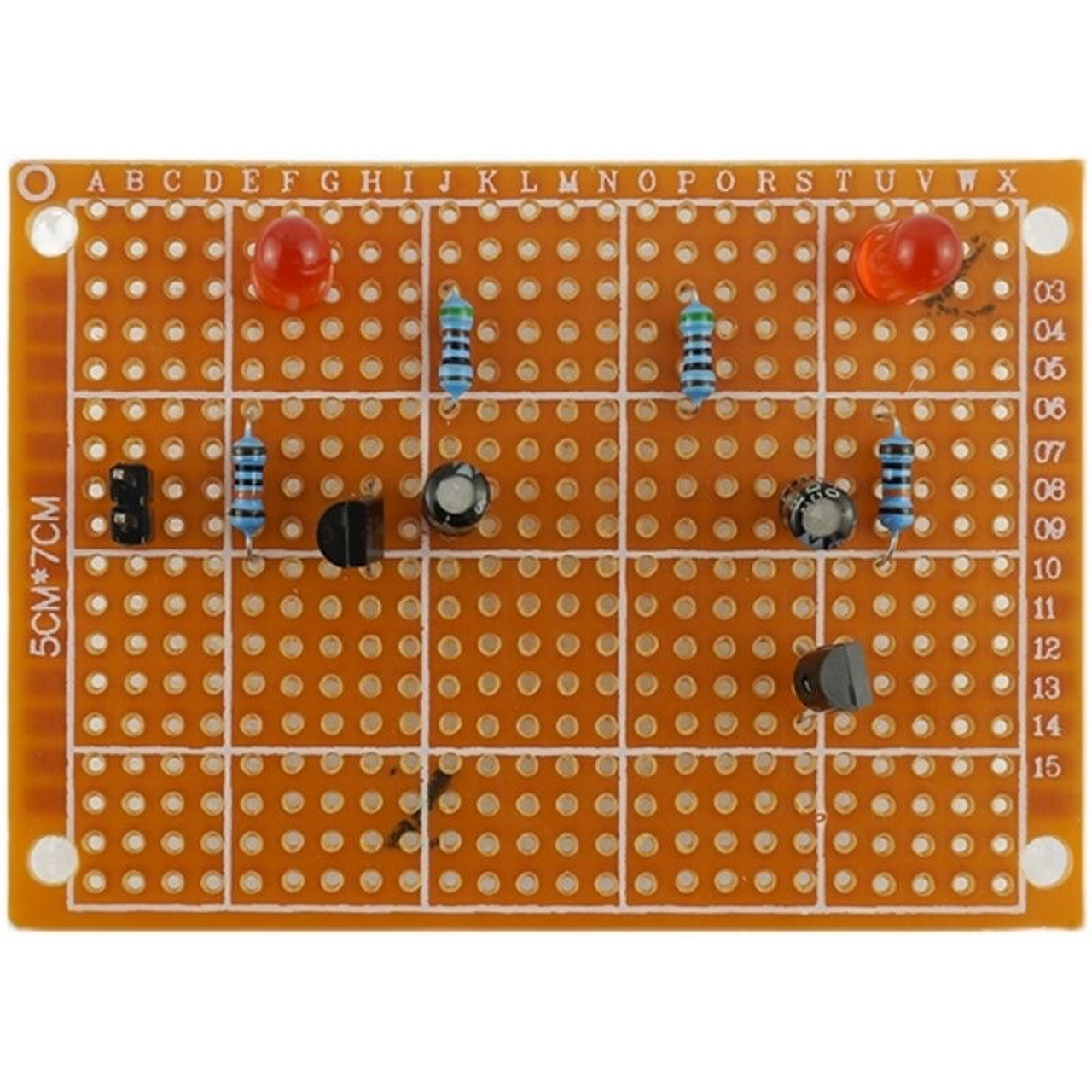洞洞板新手多孔板电路板焊接练习套件初学者学生电子初级diy元件#电子