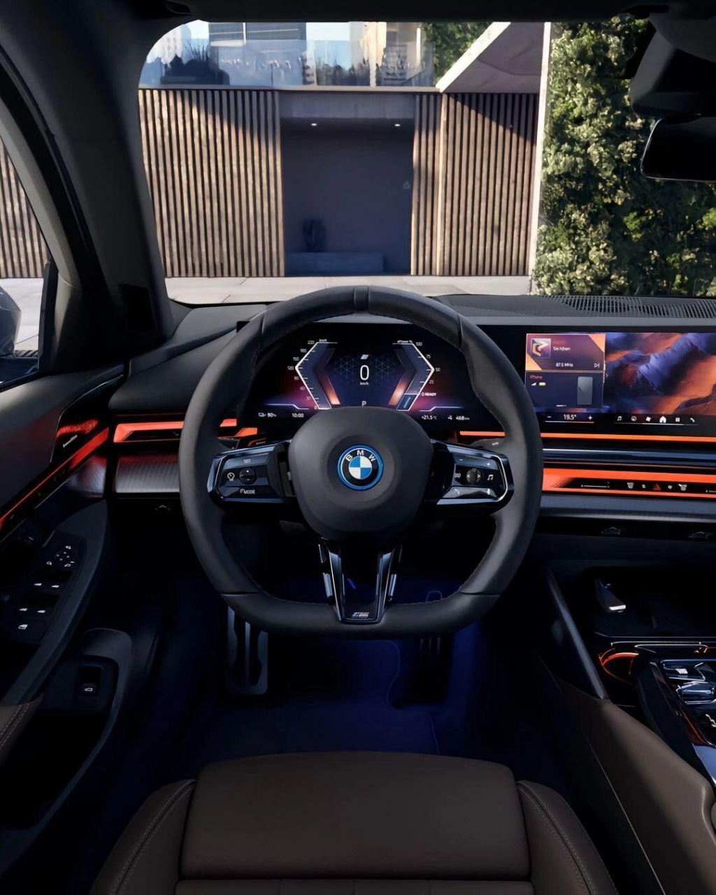 马上换代的2024款宝马5系内饰,氛围灯是真的爱!