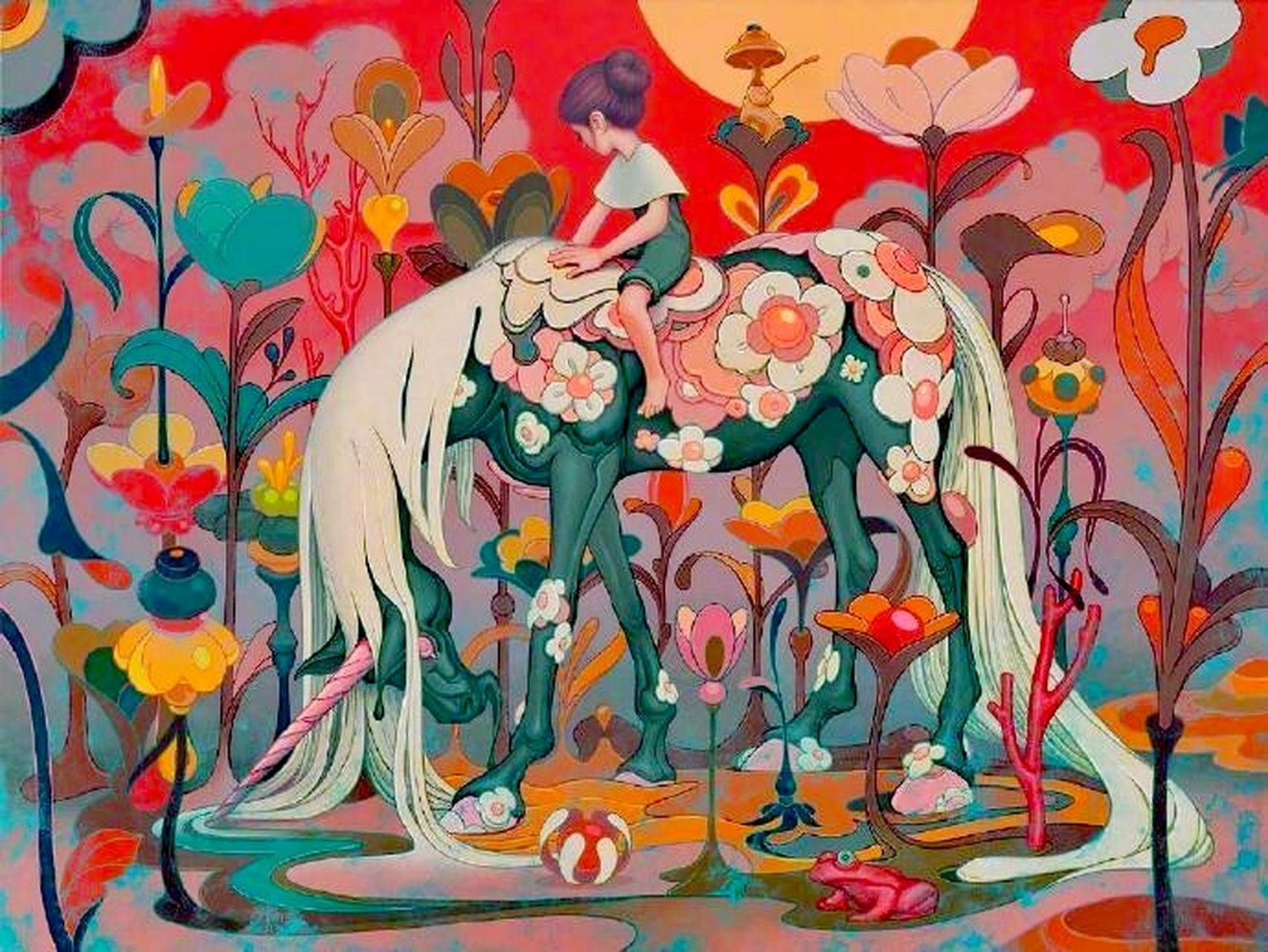 插画师 james jean 67676767童话故事插画欣赏,颜色绚丽,画风