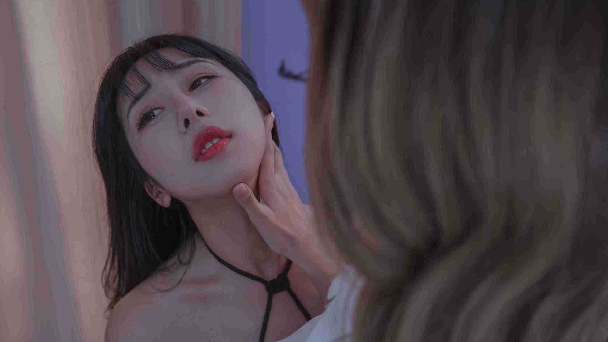 云溪溪cos图集分享，双人教室里面的学生与老师