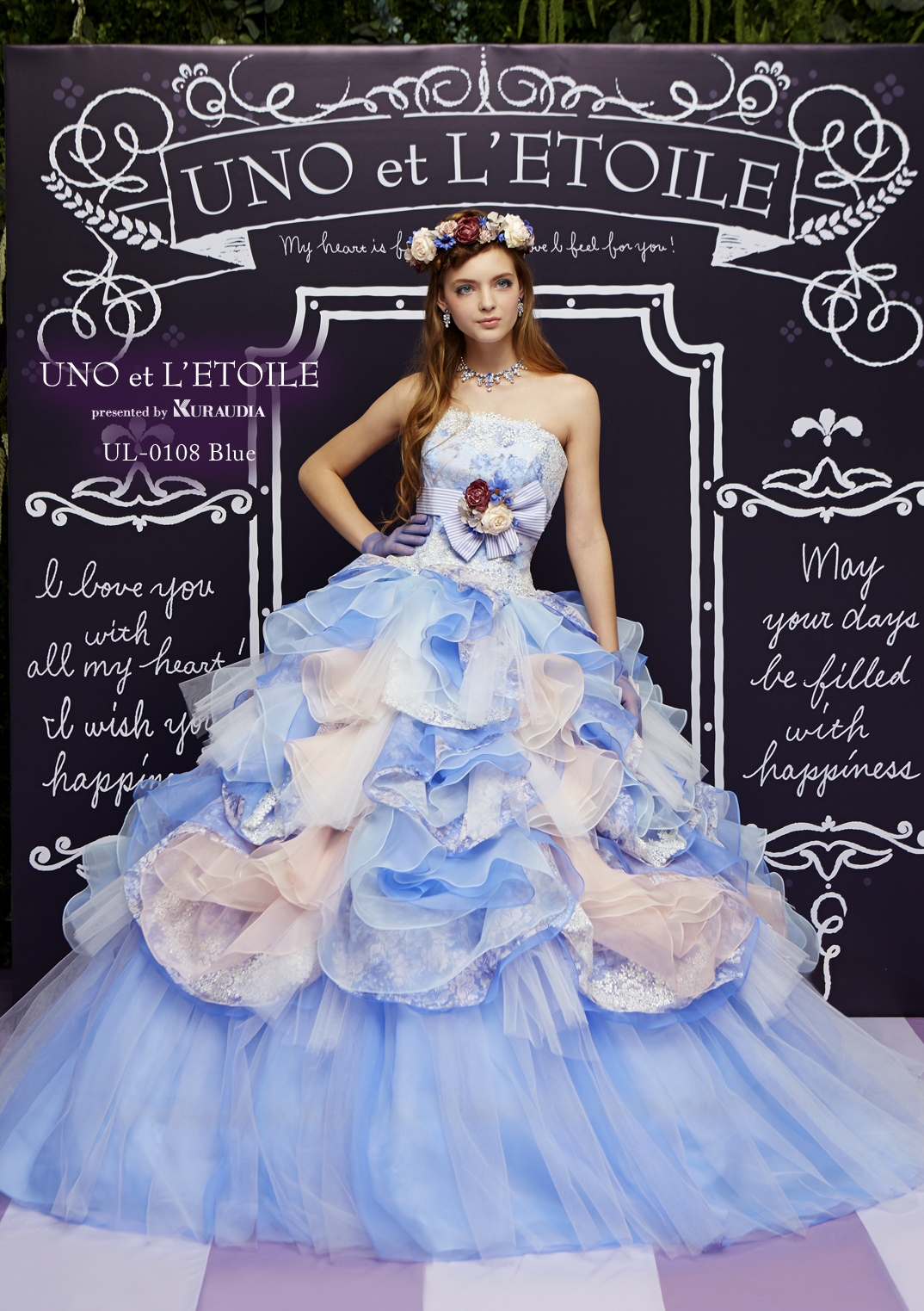 公主的梦境!这5个日本品牌的彩色花朵婚纱会让你忘记白色婚纱