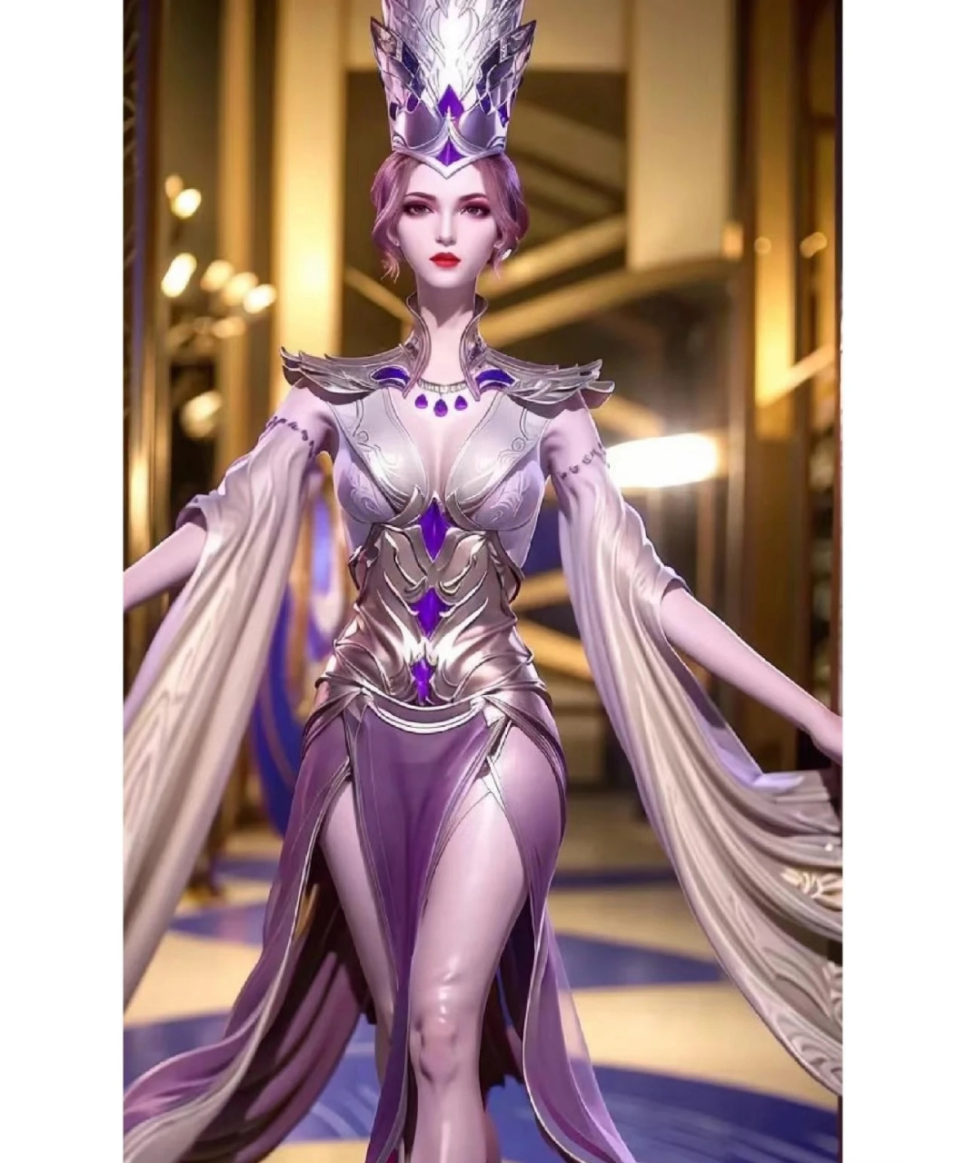 美图分享#比比东~~油光满面