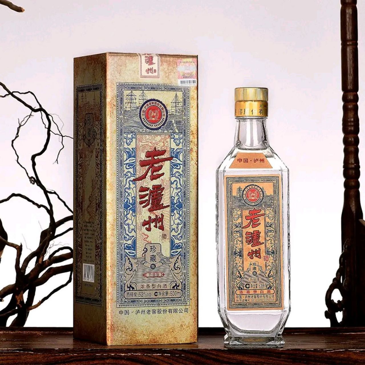 酒水发车——  【00jd旗舰店】老泸州(珍藏版)52度浓香型白酒