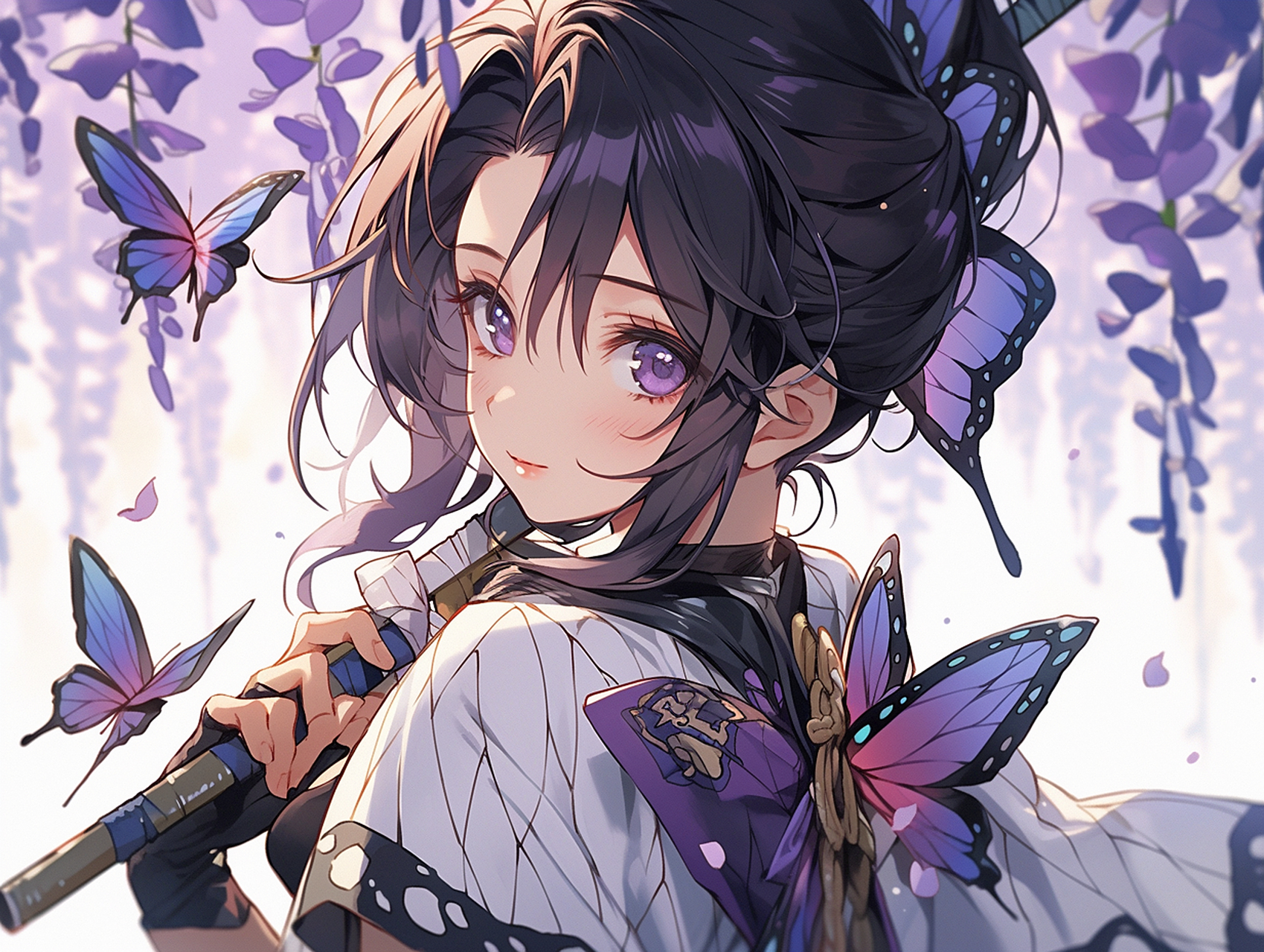 二次元美图# #ai绘画# 鬼灭之刃蝴蝶忍