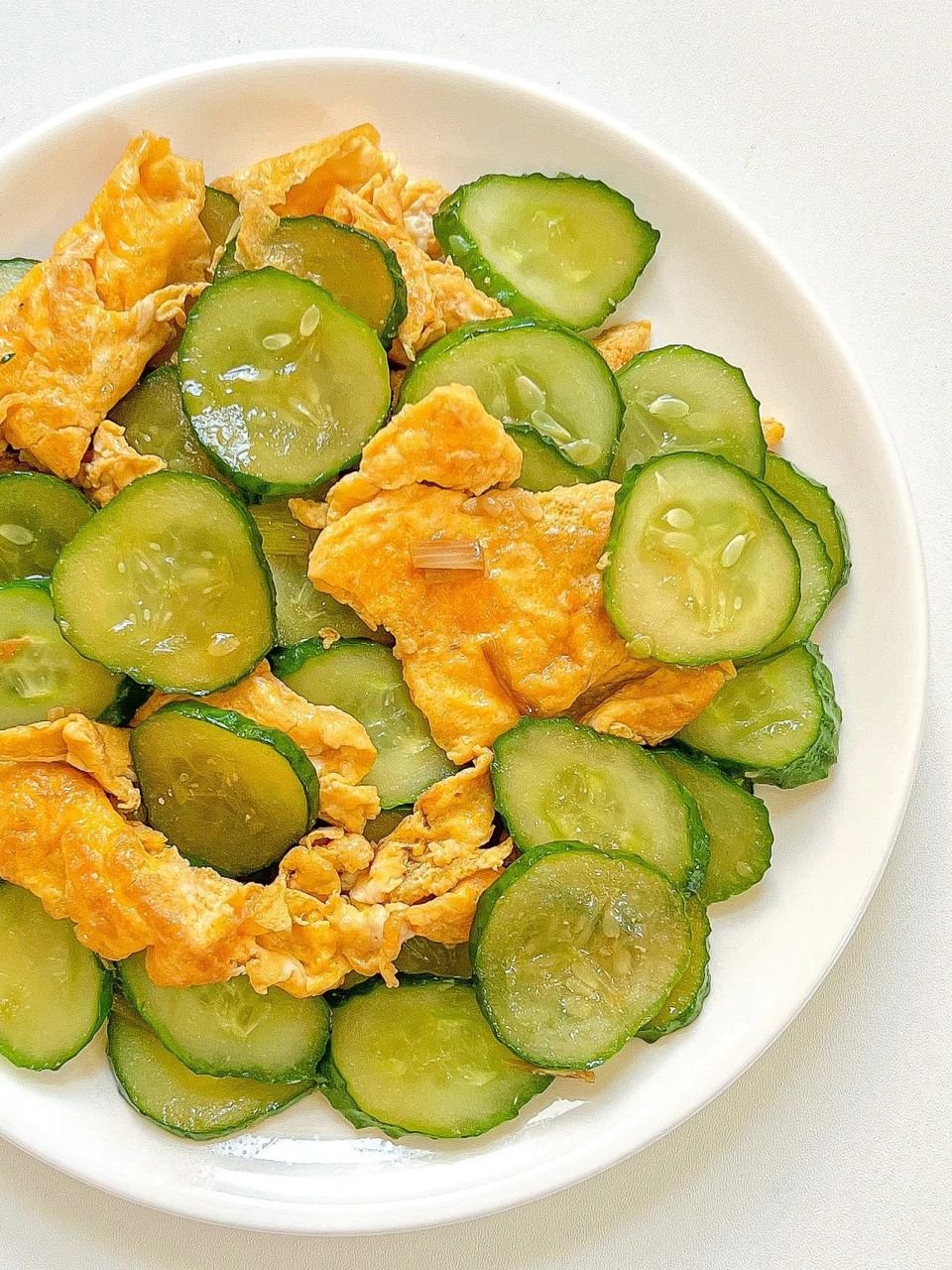 黄瓜炒鸡蛋|100道减脂餐100|五分钟低脂炒菜简单清爽的一道减脂餐