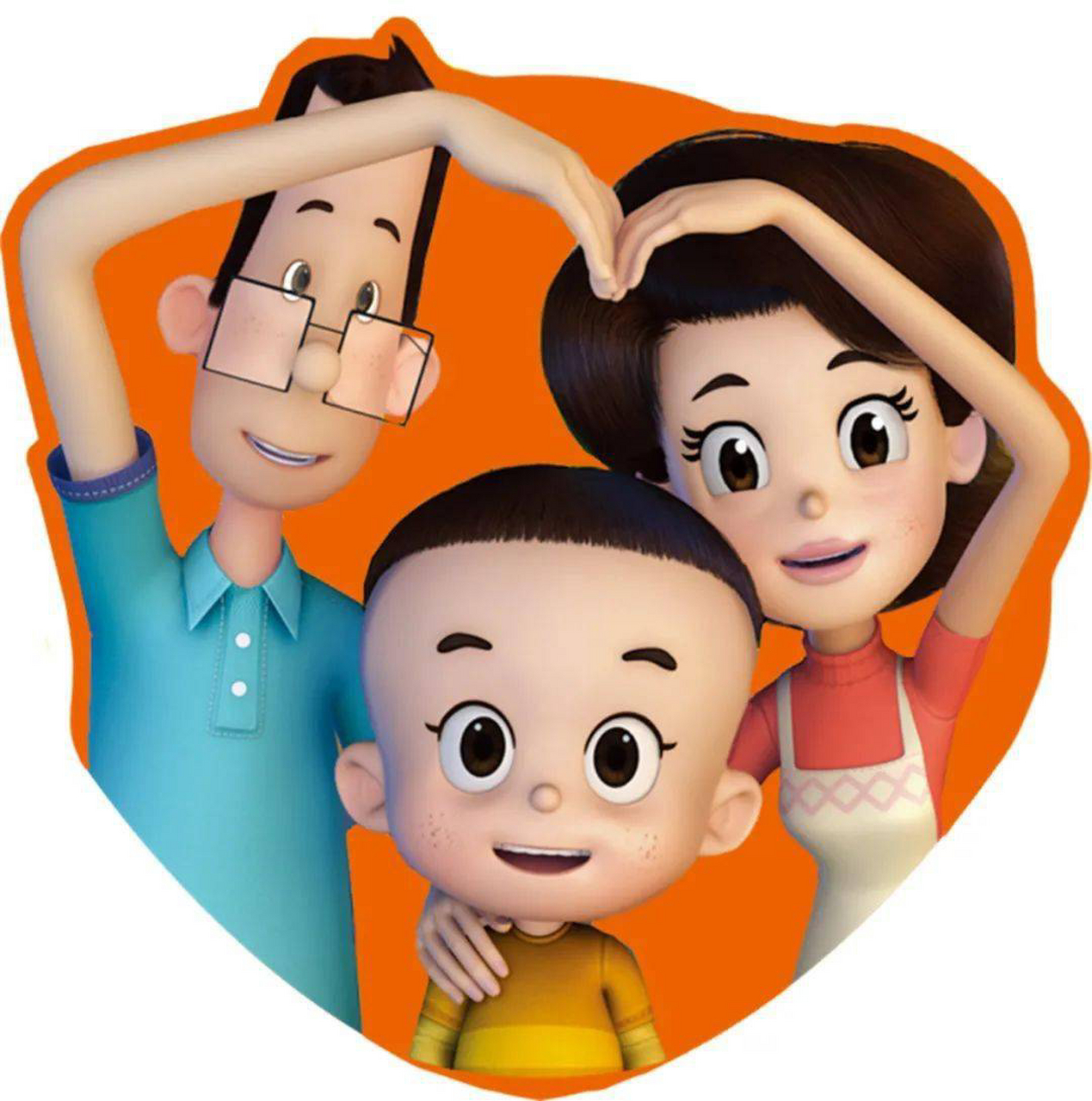 大头儿子小头爸爸一家三口