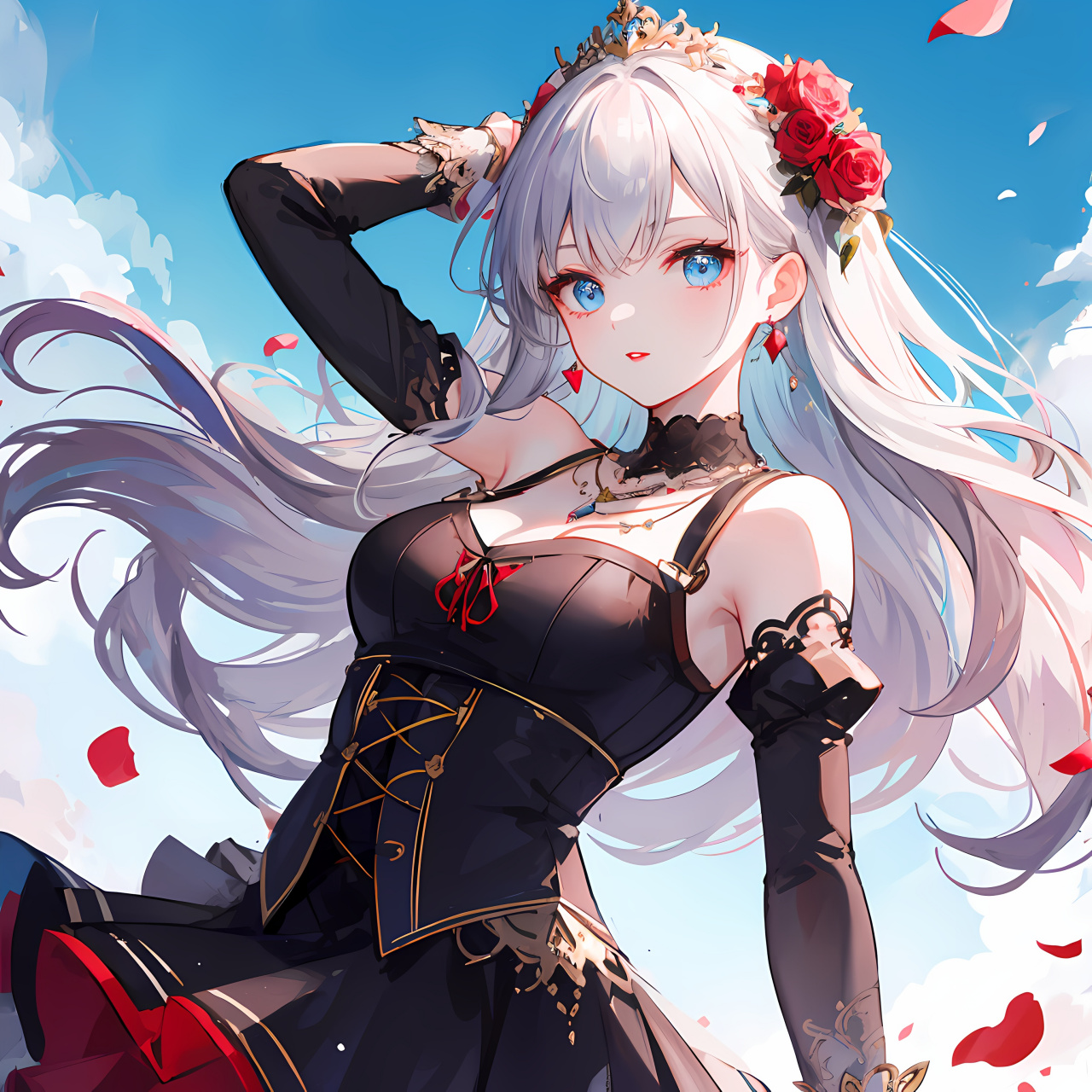 唯美动漫风美少女