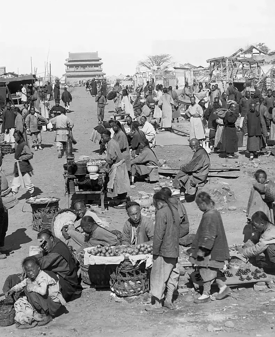 1900年的北京街头.#清朝